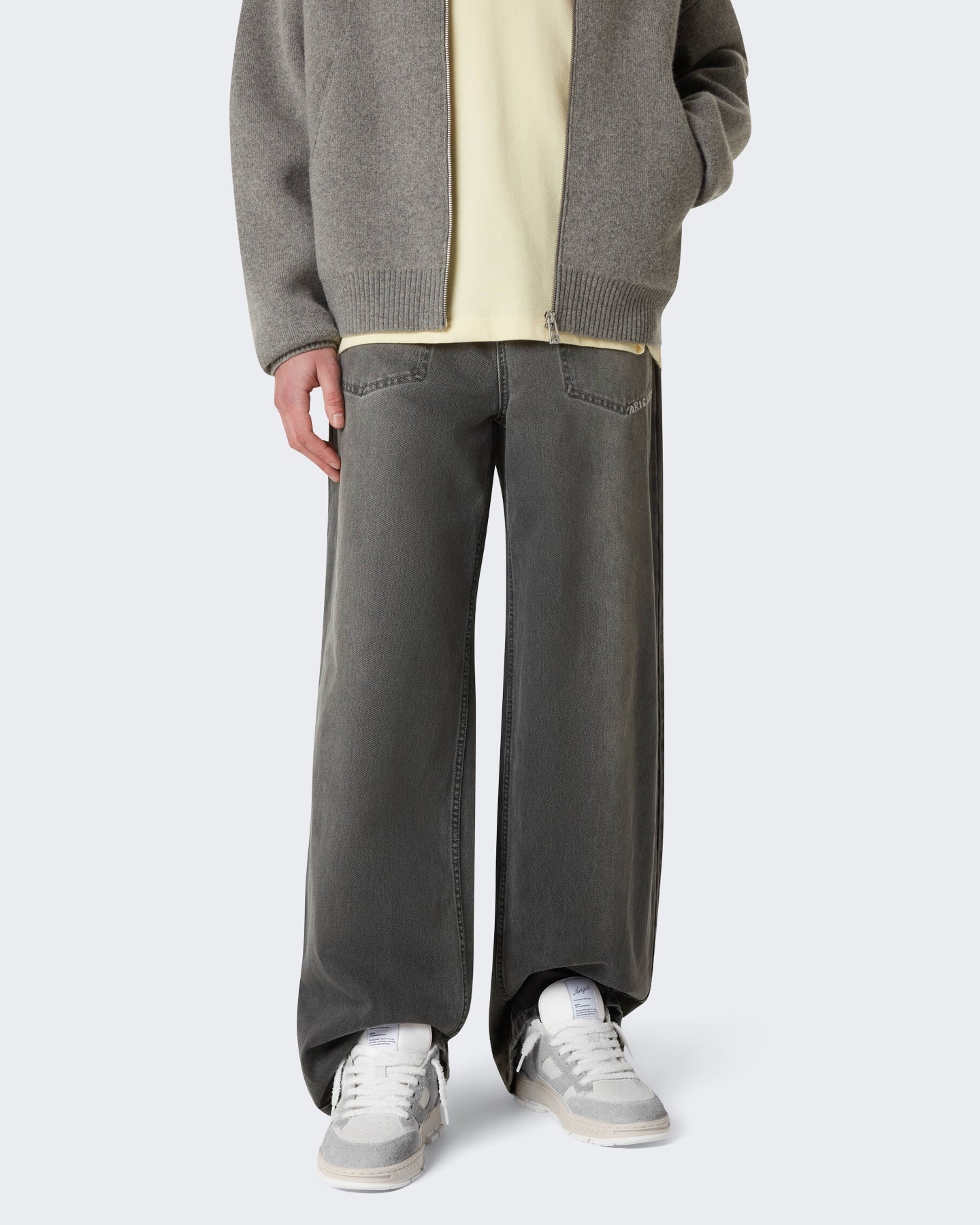 Heren Area Lo Fluffy Grijs/Wit