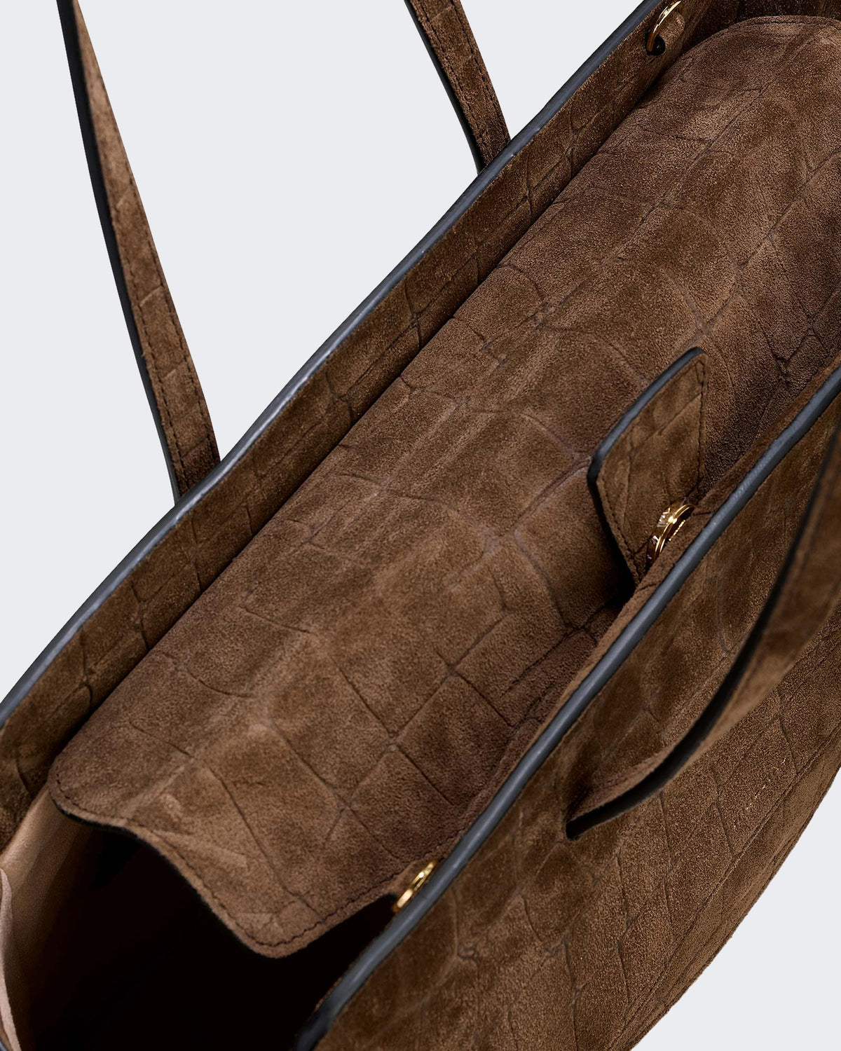 Hidesins Dames Flap L Suede Cocco Chocolat