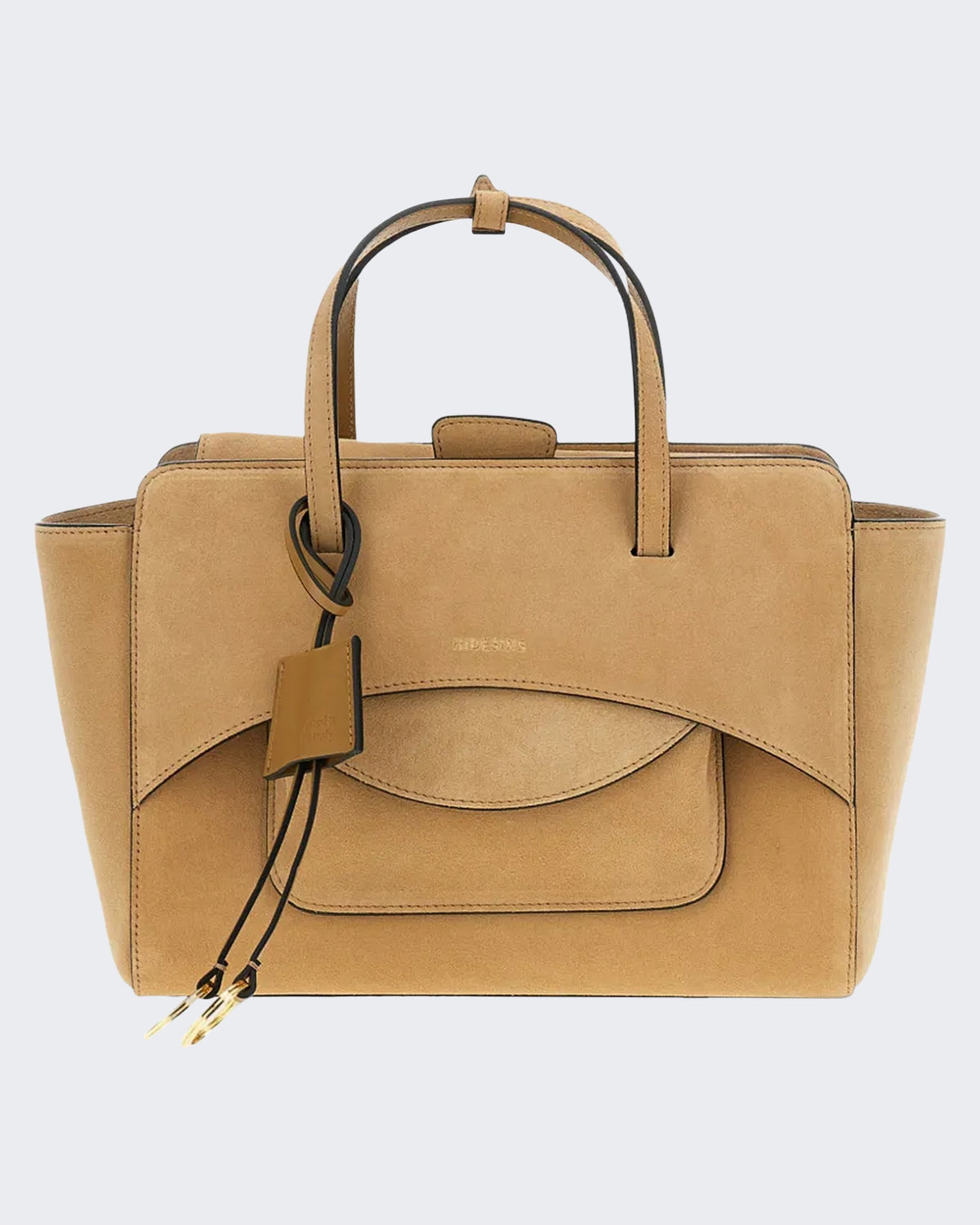 Dames Flap M Suede Camel