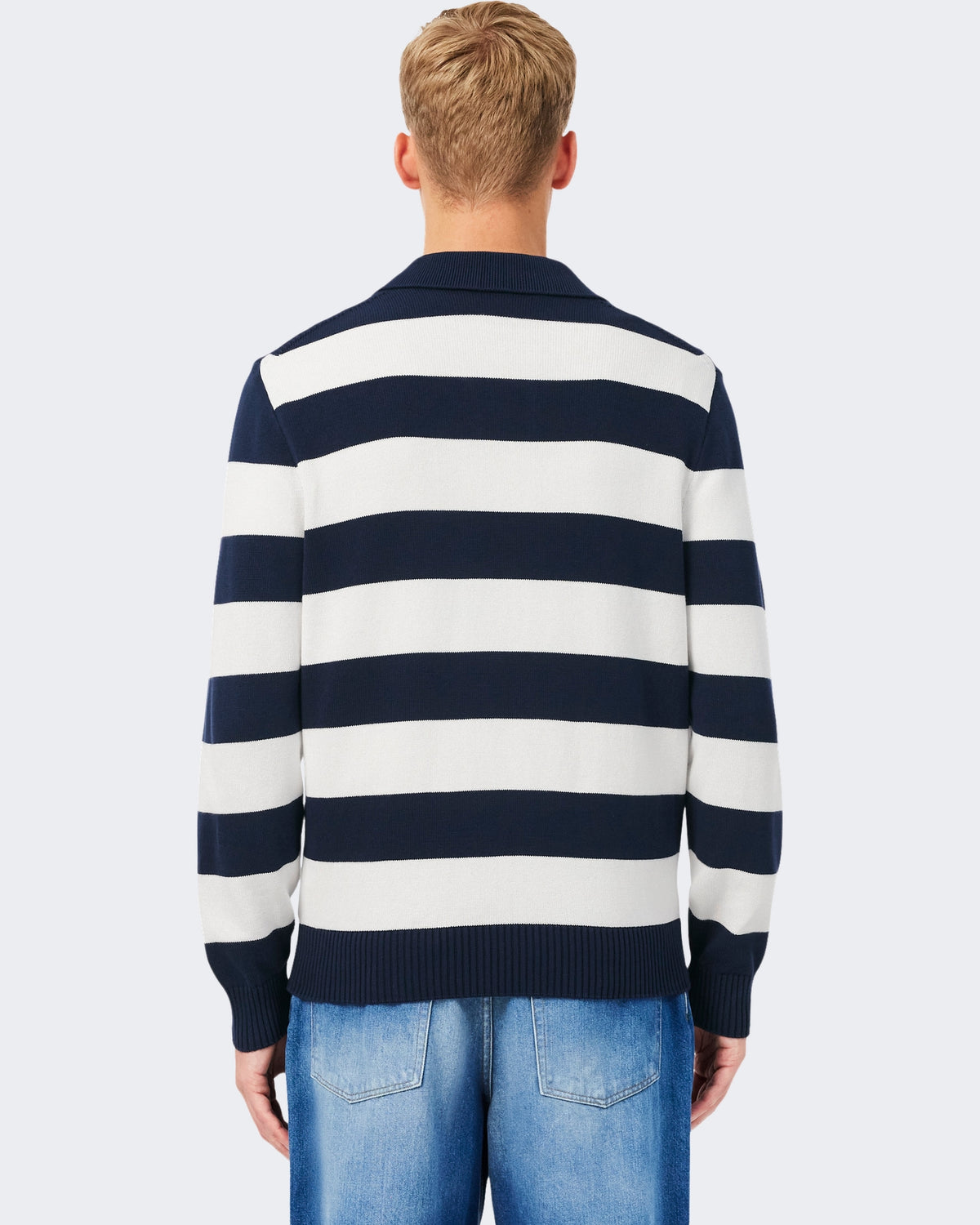 Lacoste Heren Trui Navy Blue/Flour - foto 3