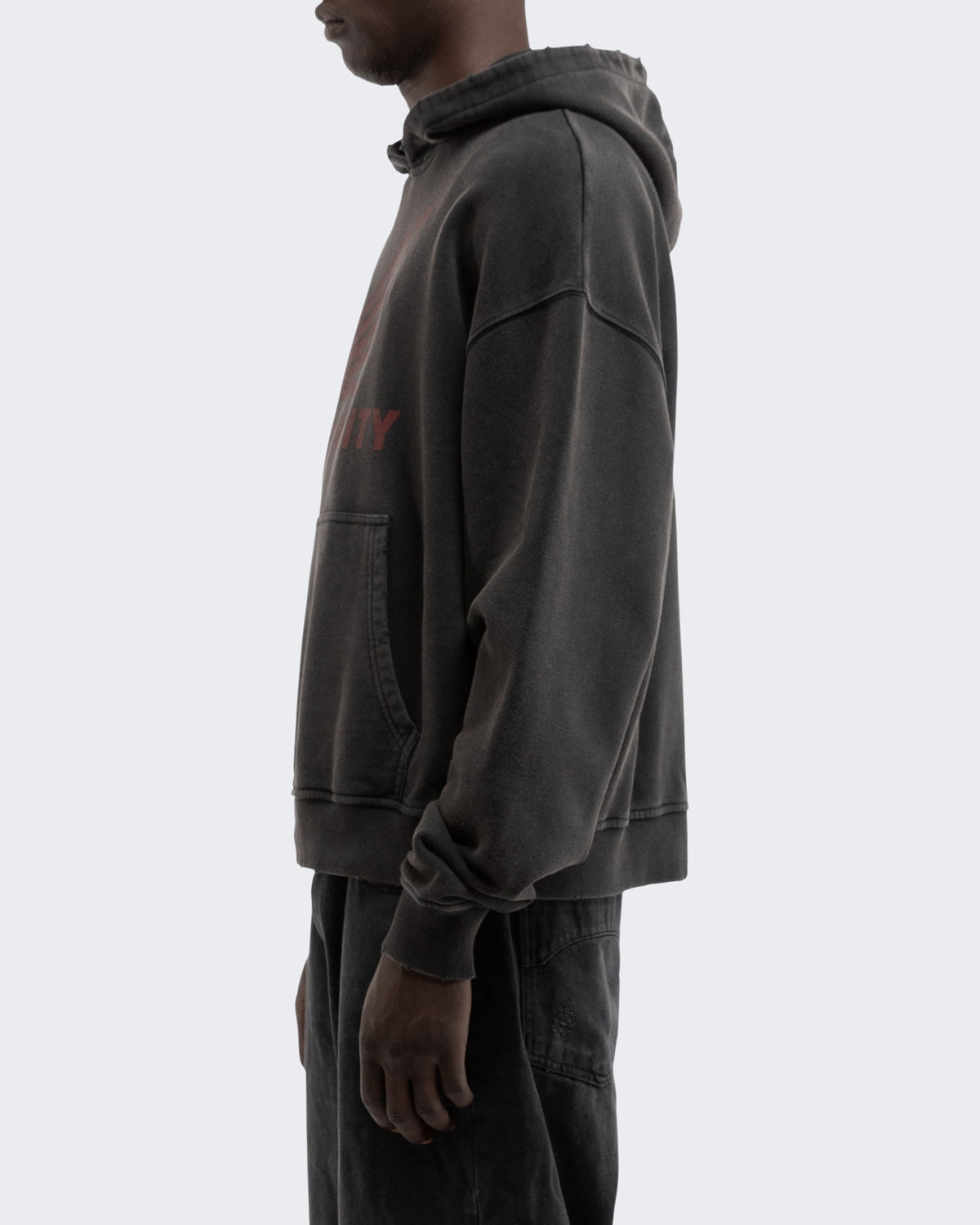 Herren Aéro Hoodie Washed Black