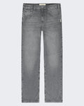 Heren Essential Straight Fit Denim Washed Grey