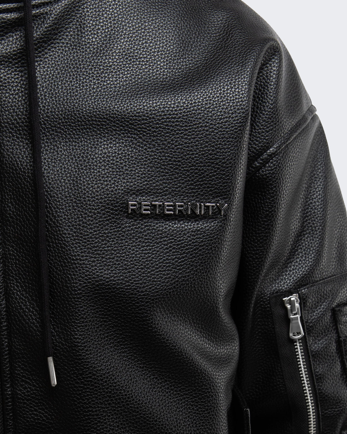 Herren Métropolitain Bomber Black Leather