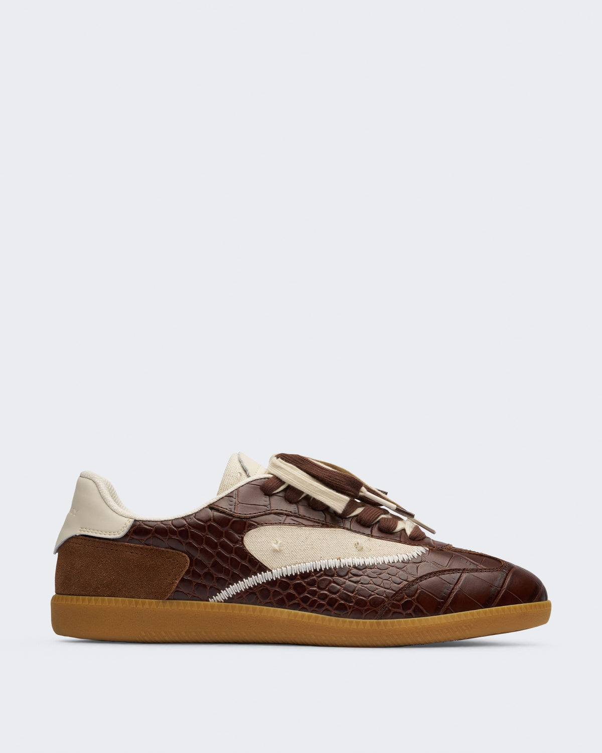 Heren L’Équipe Sneaker Croco Brown
