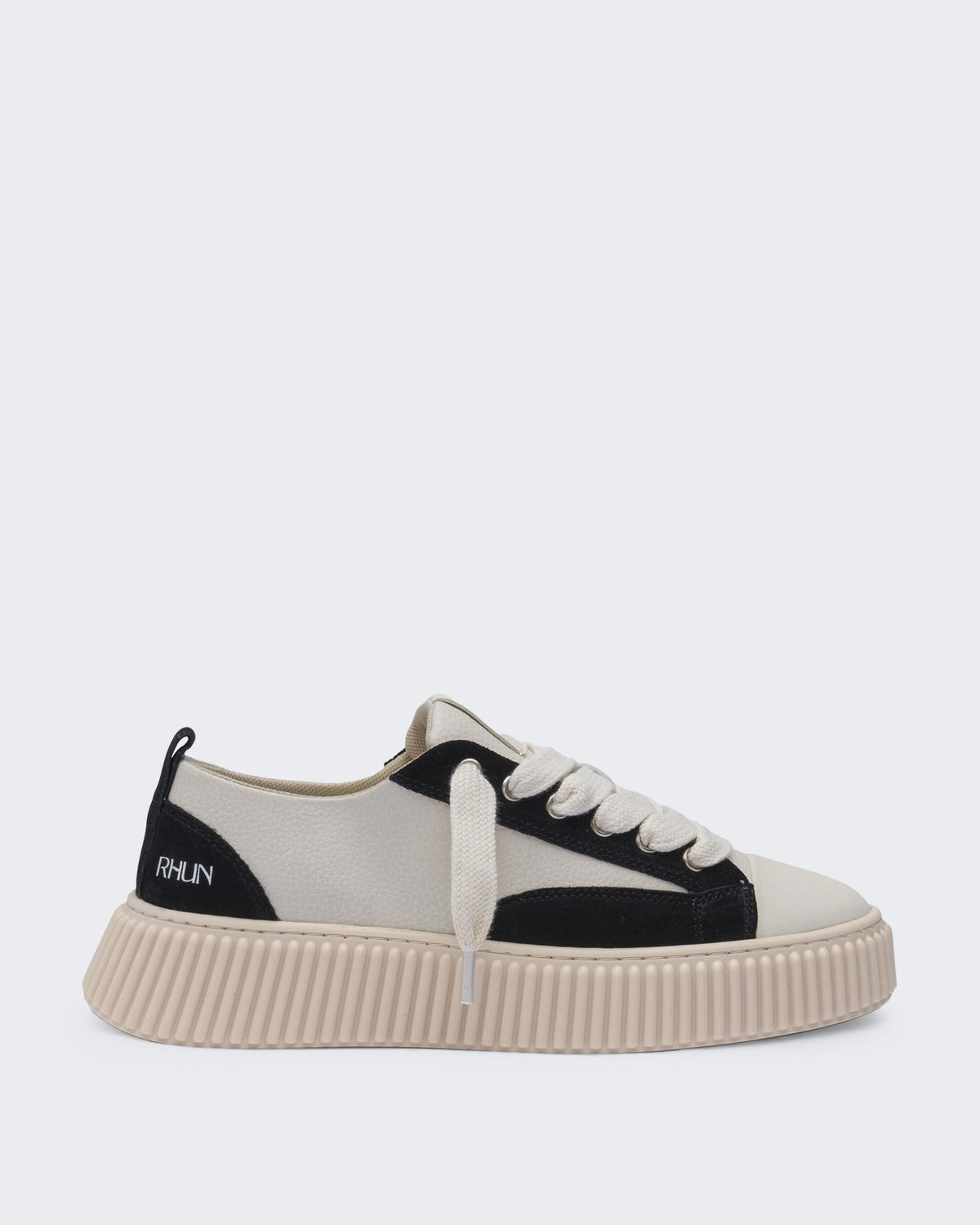 RHUN Unisex Treble 2027 Grain Leather/Suede Beige/Black