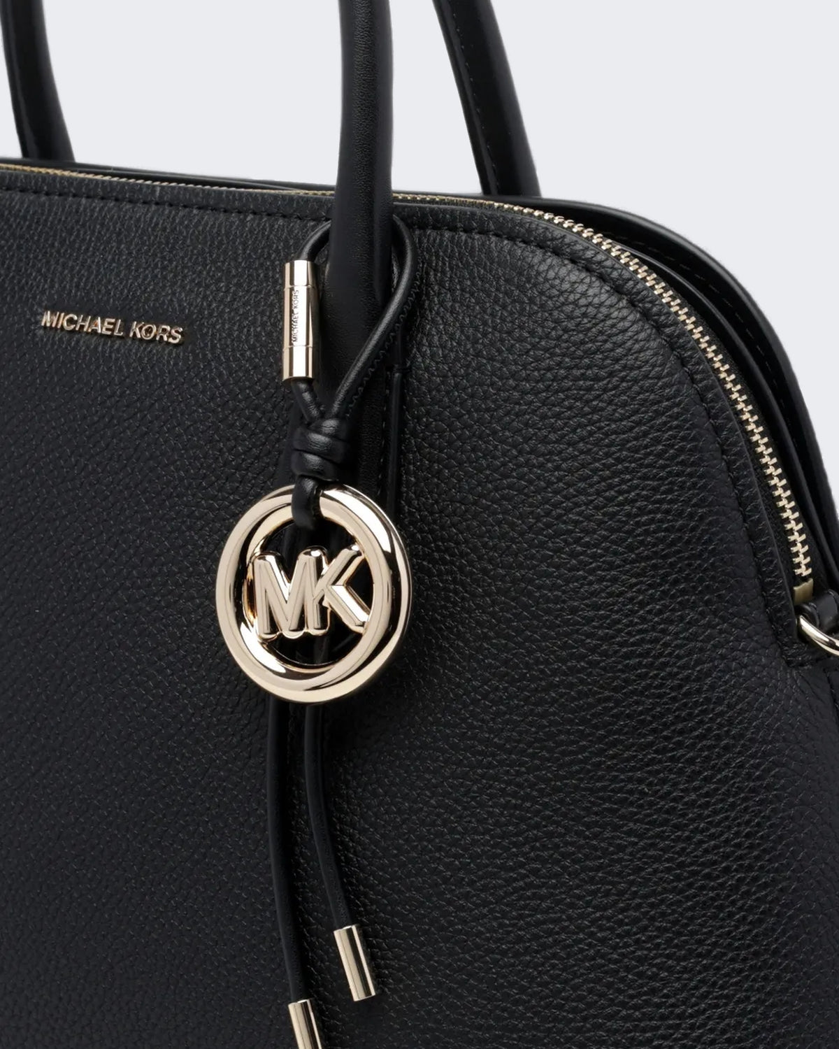 Damen Large Dome Chain Satchel Black
