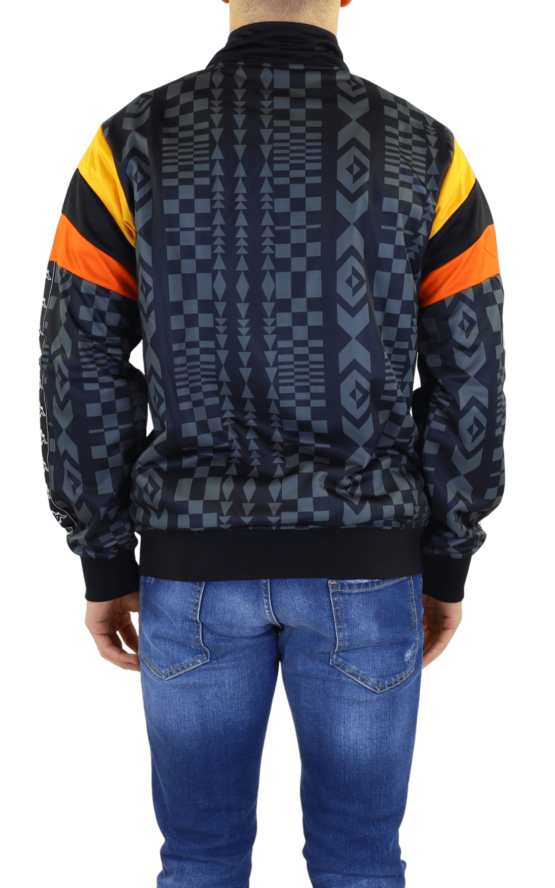Heren Aop Folk Kappa Track Jkt