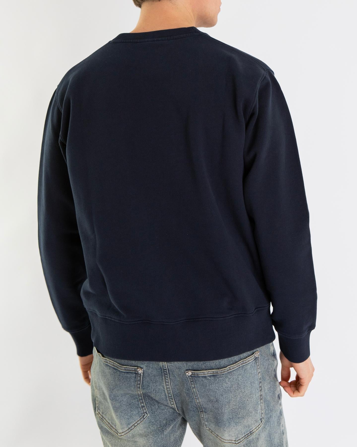 Heren Sans Embro Crewneck Blauw