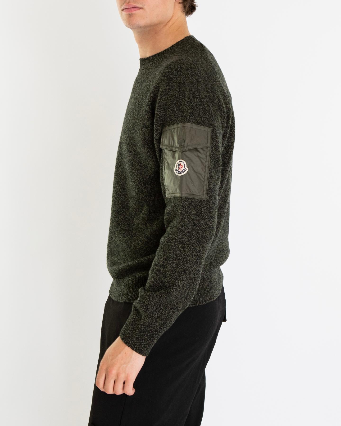 Heren Wool & Casmere Jumper Grijs