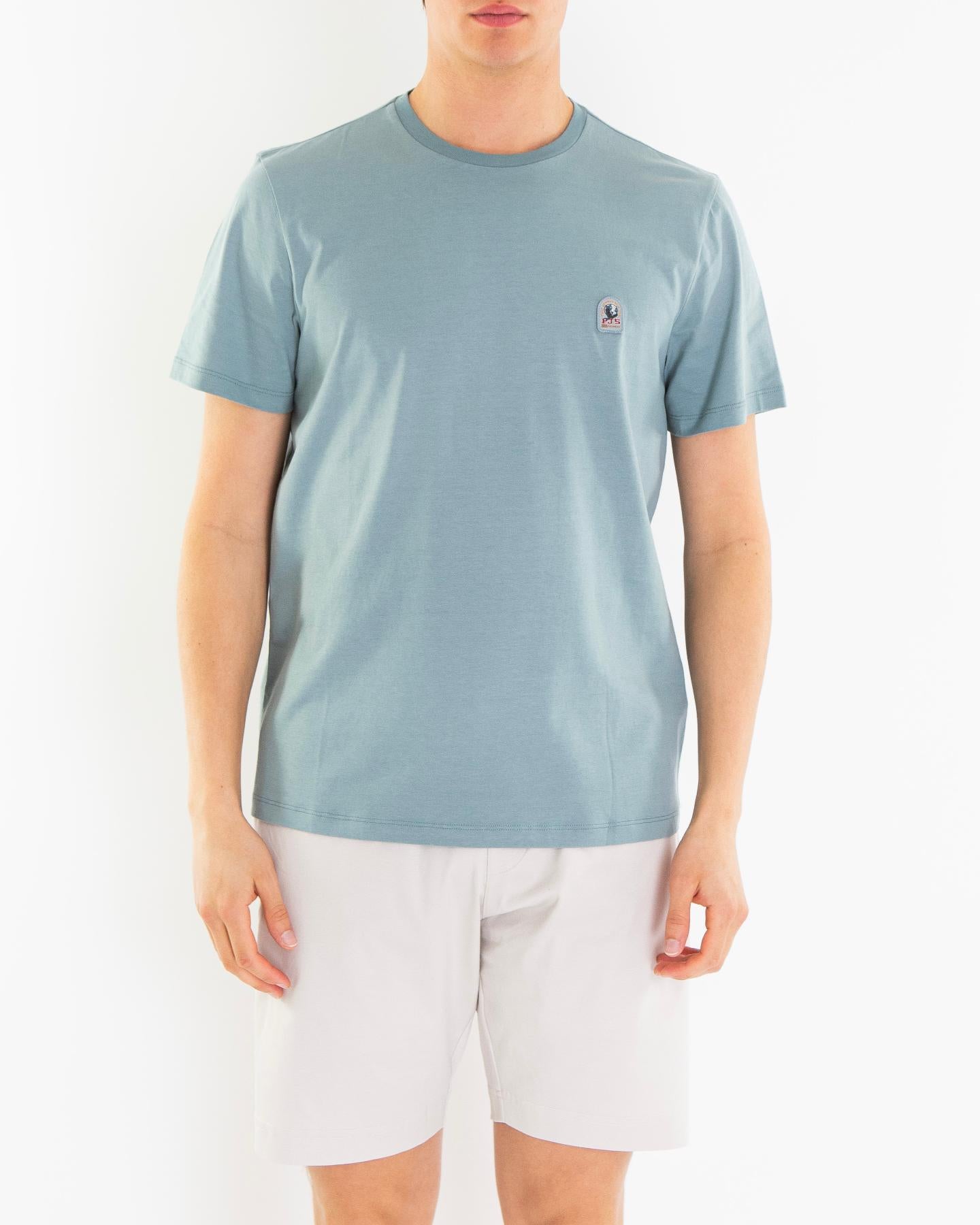 Heren Patch T-Shirt Blauw