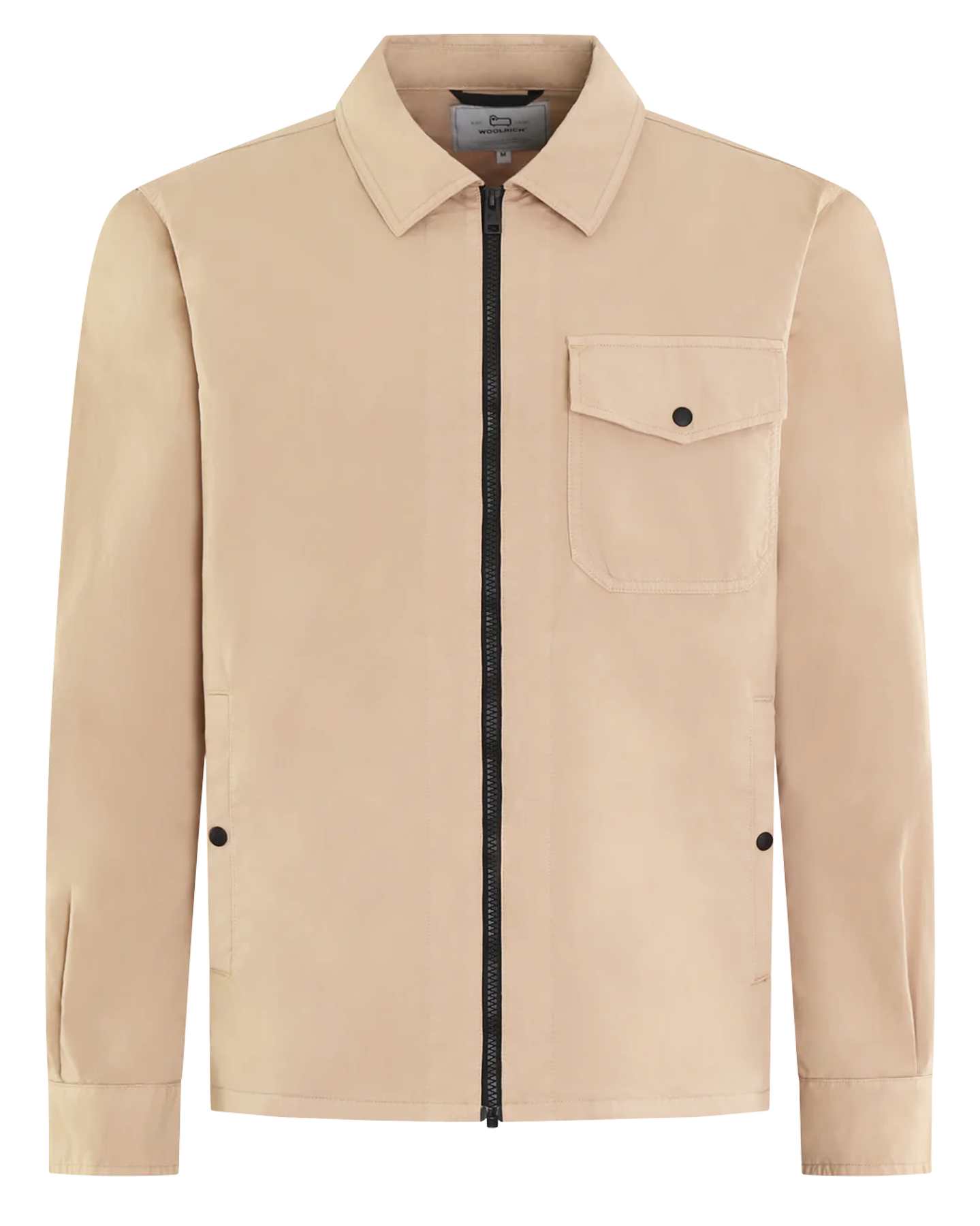 Heren Gabardine Overshirt Beige