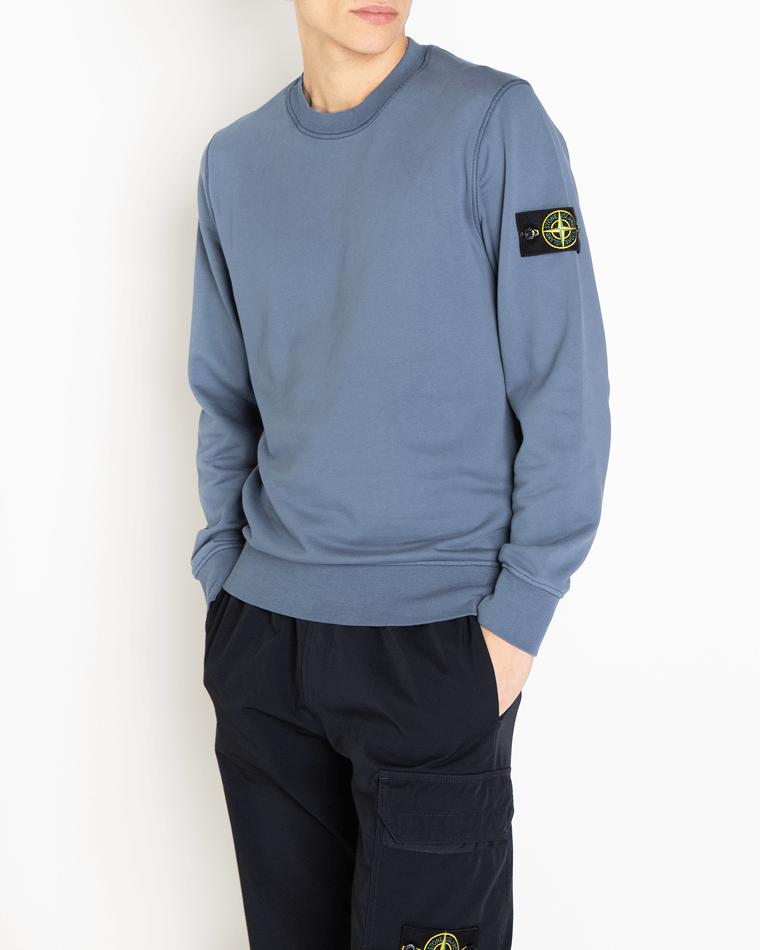 Heren Logo-Patch Sweater Blauw