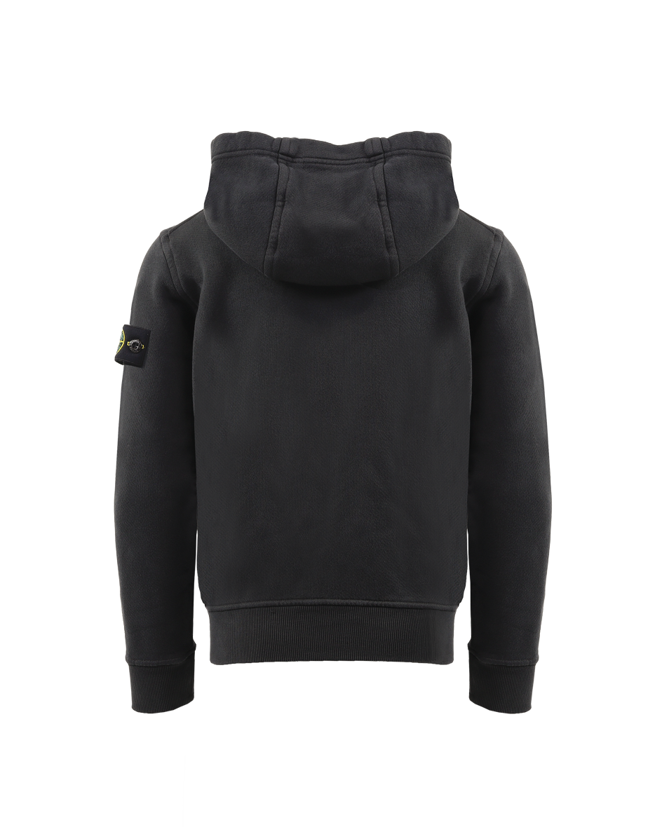 Kids Logo-Patch Zip-Up Hoodie Zwart