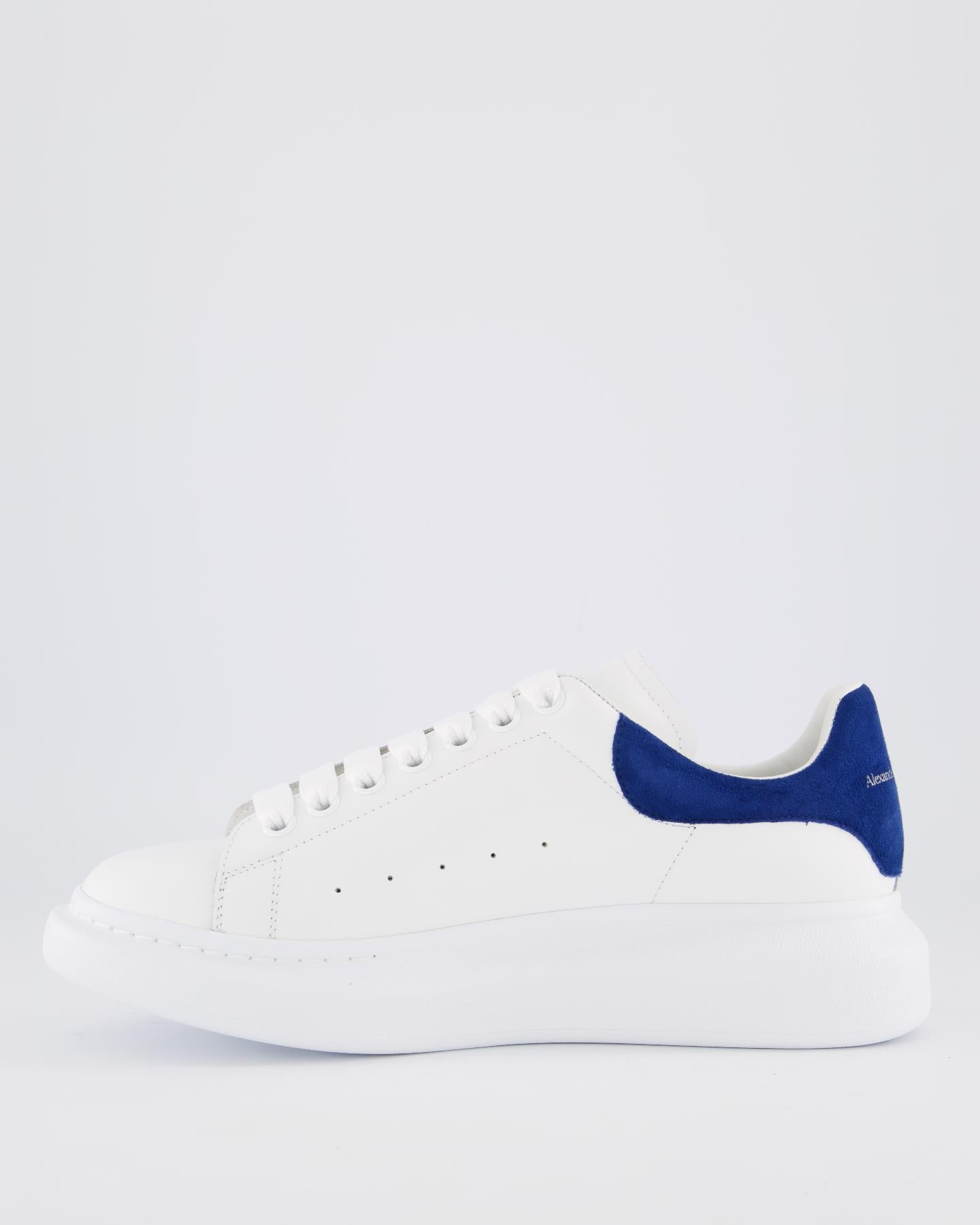 Heren Oversized Sneaker wit/blauw