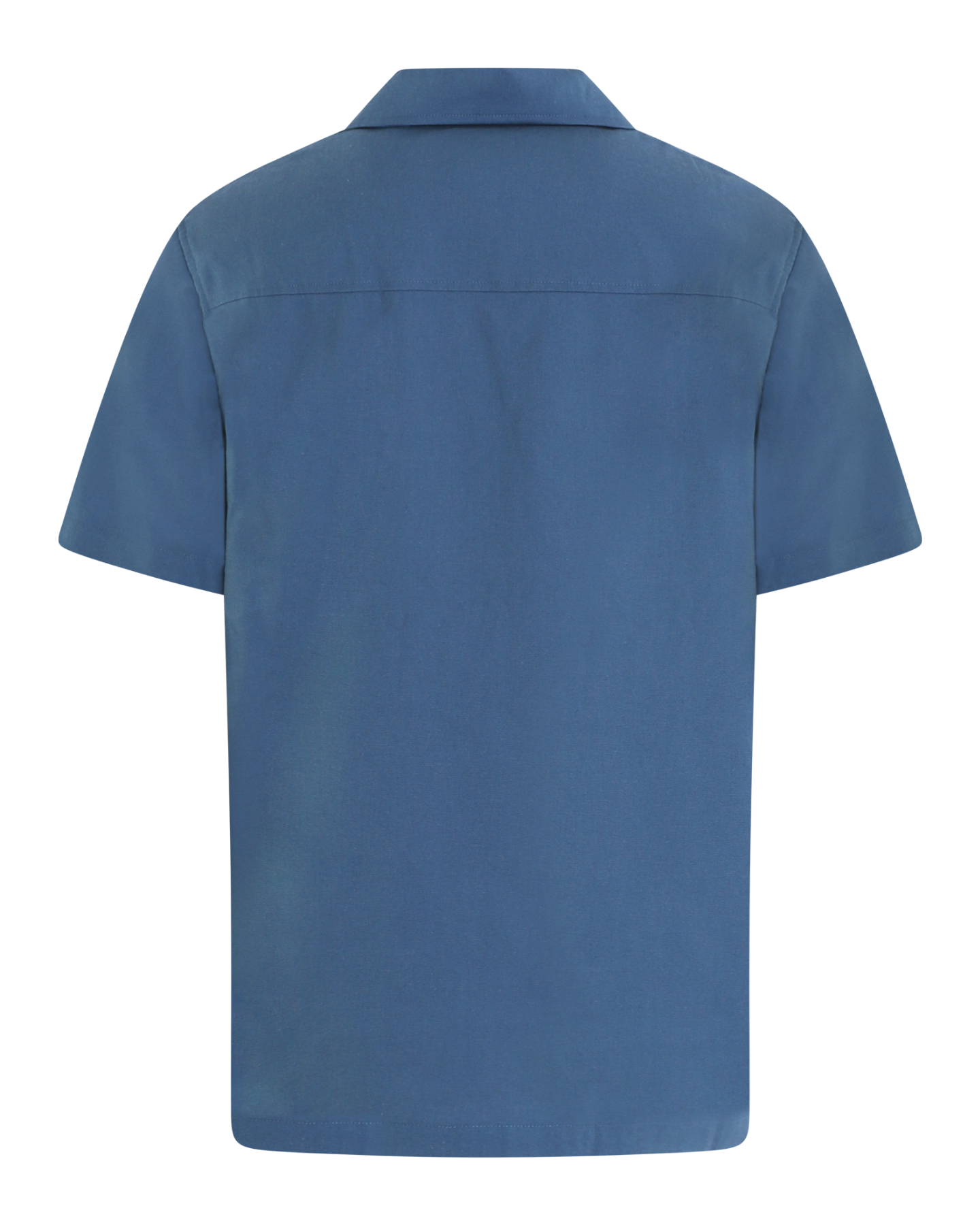 Heren Cotton Linen Shirt Blauw