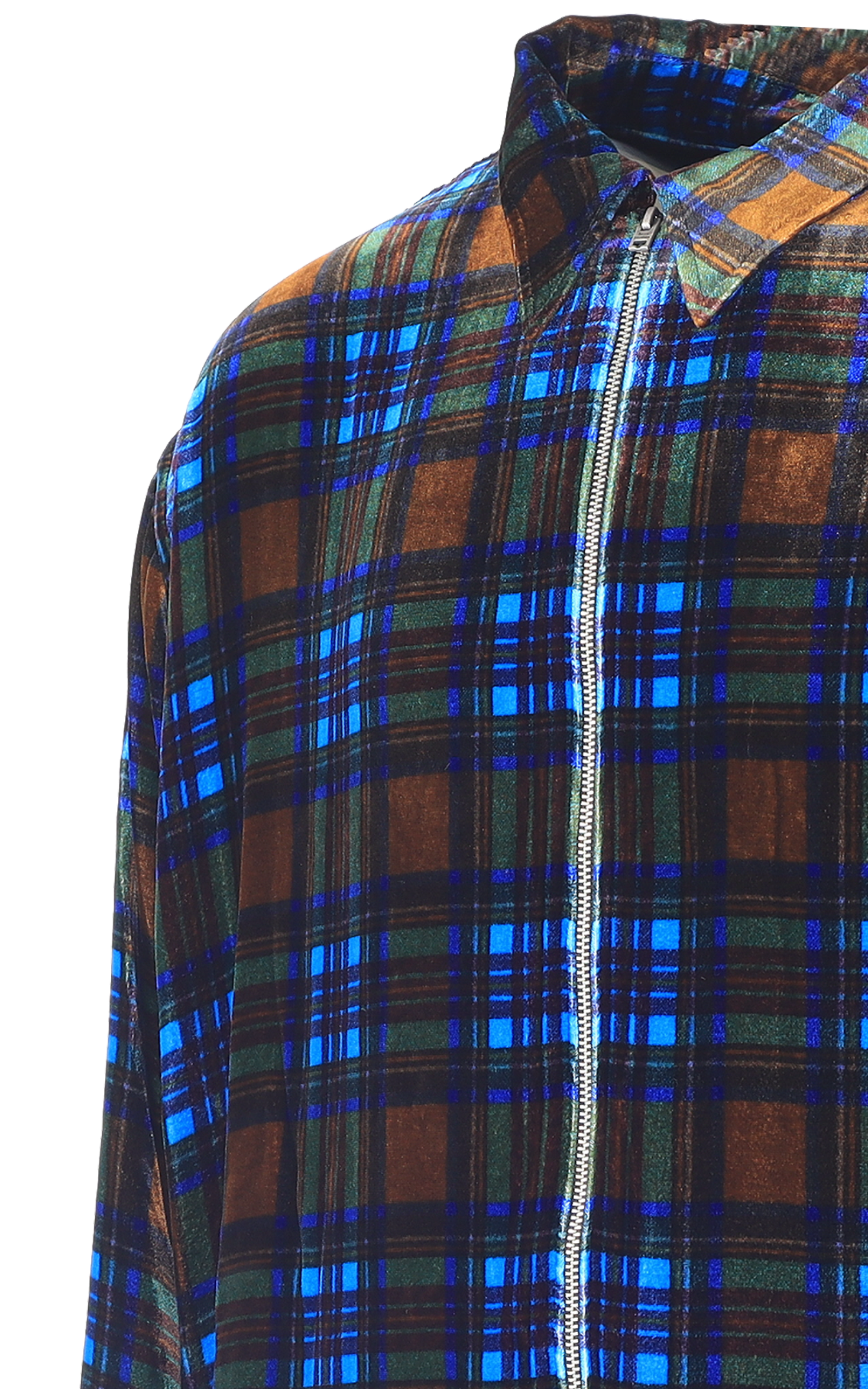 Heren Overshirt Blauw/Bruin