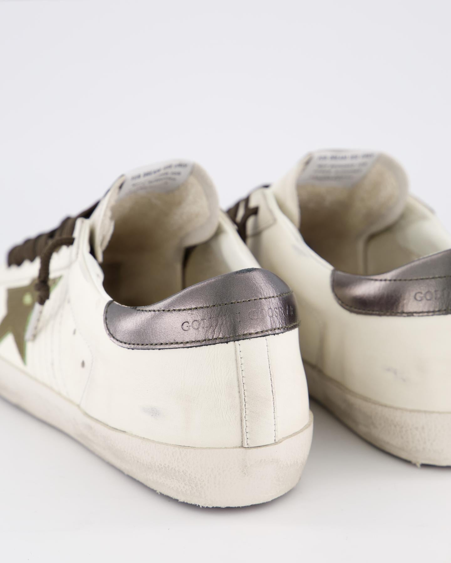 Heren Super-Star Sneaker Wit/Groen