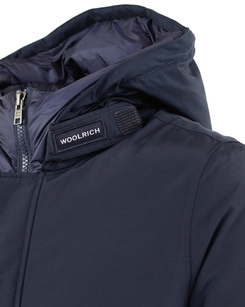 Heren Polar High Collar Parka Blauw
