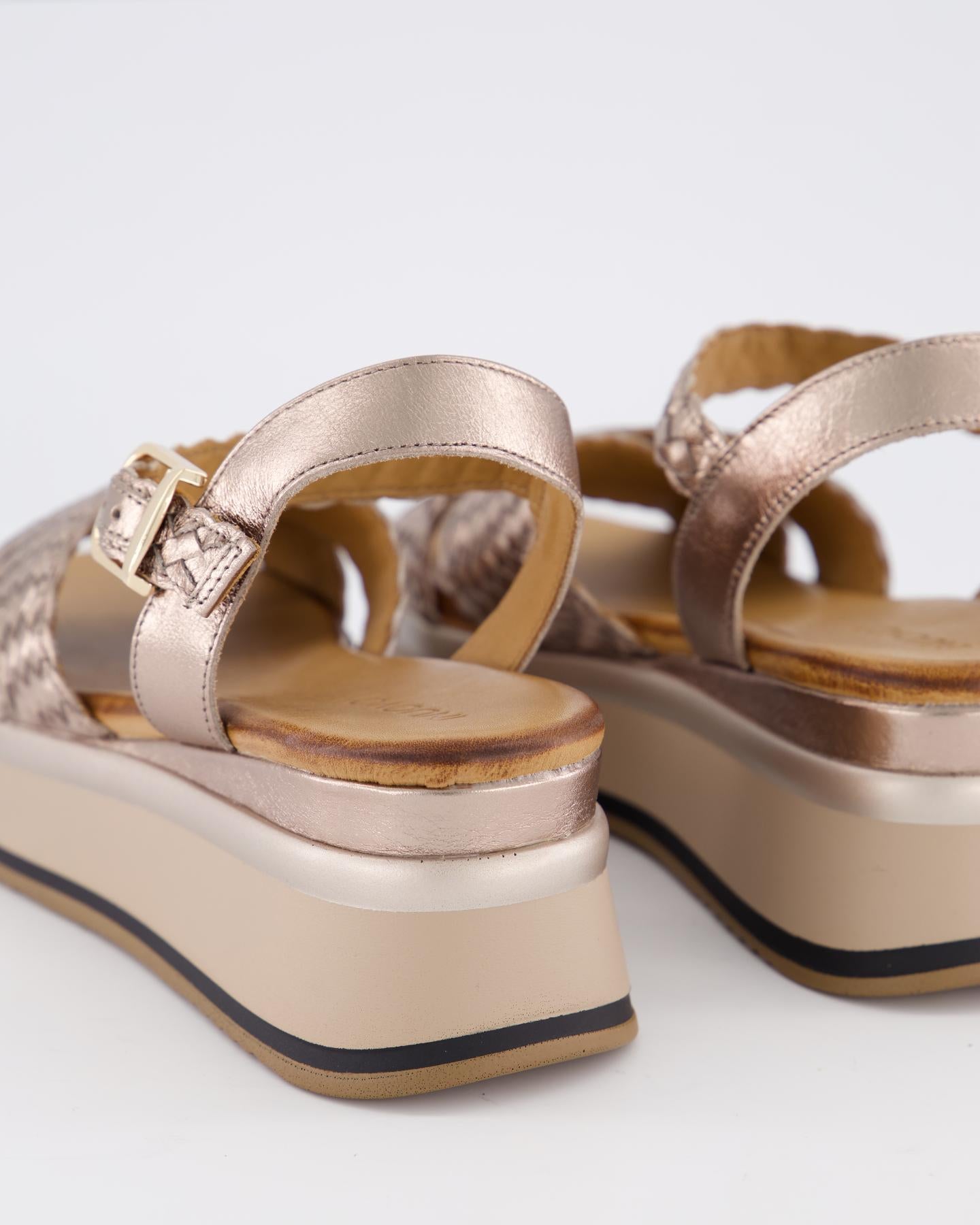 Dames Braided Strap Sandaal Wit