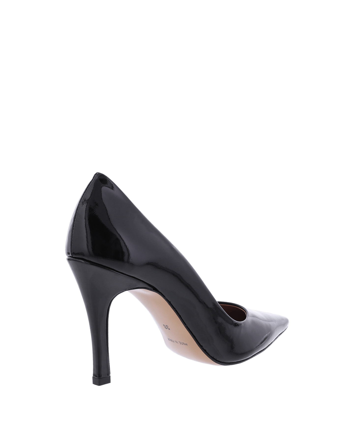 Dames Lakleren Pump Zwart