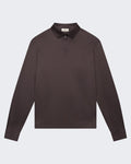 Herren Supima Polo Zip Collar L/S