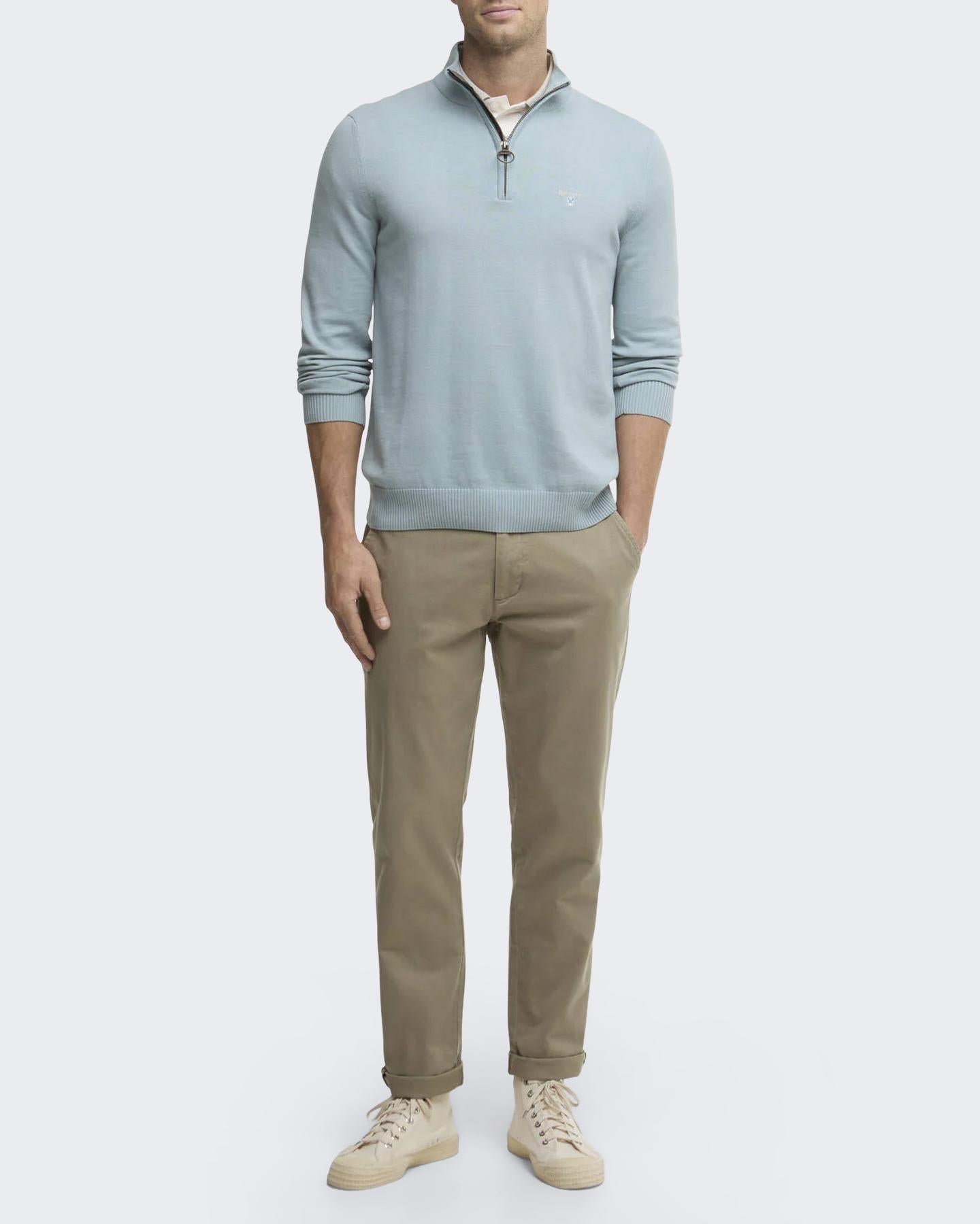 Heren Lingwood HalfZip Sweater Blauw