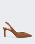 Dames Schoen in Bruin luggage leer