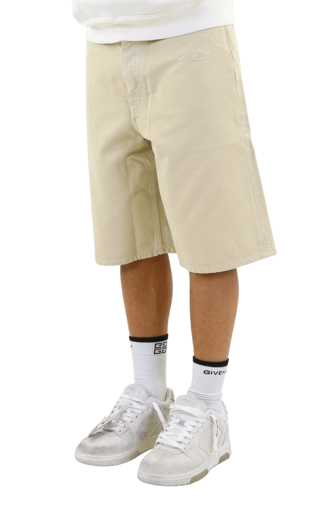 Heren Wave Off Canvas Utility Short