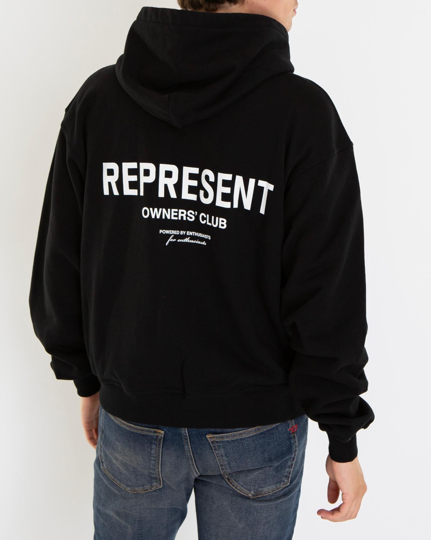 Heren Owners Club Zip Hoodie Zwart