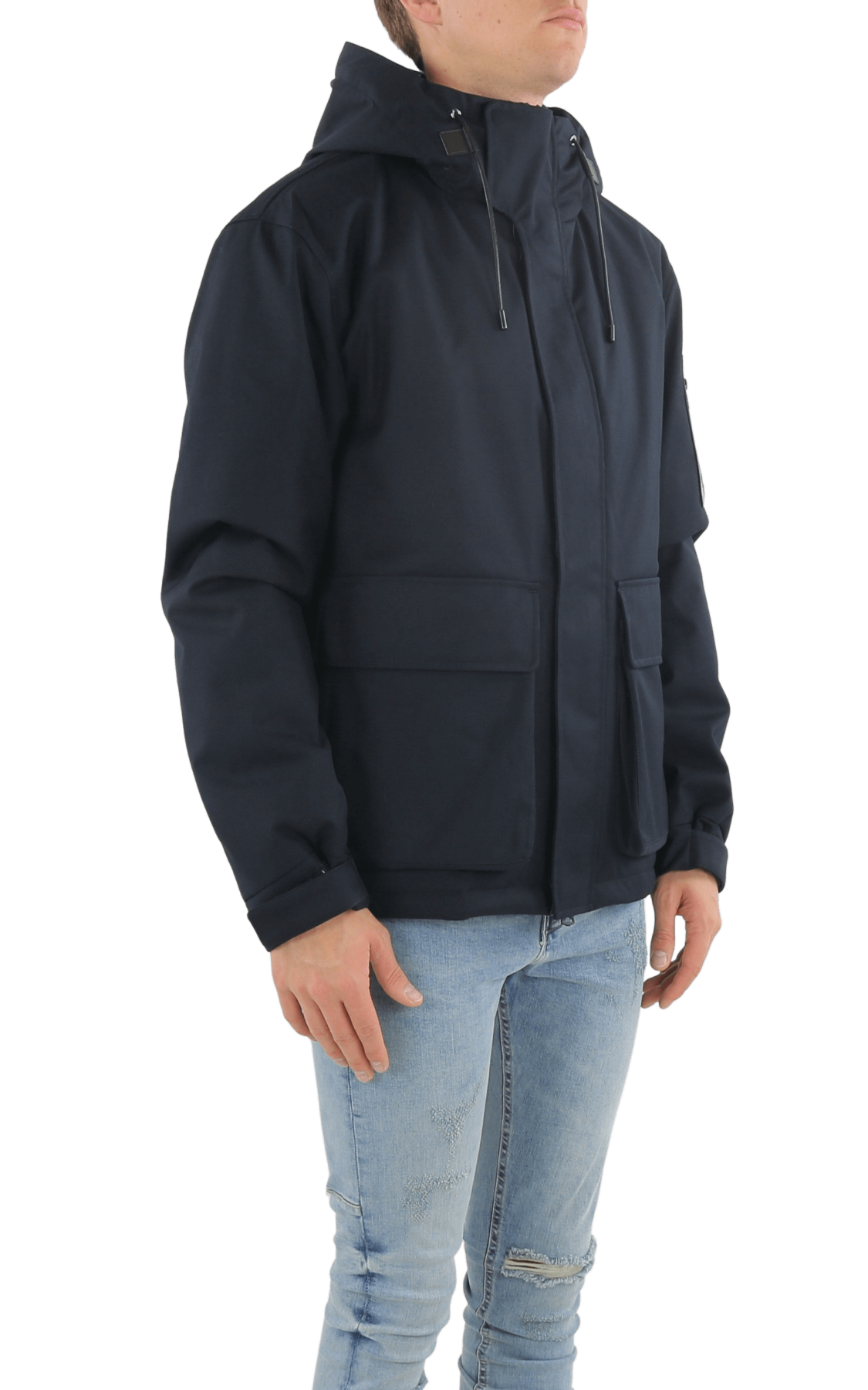 Heren Mens Hooded Light Down Jacket