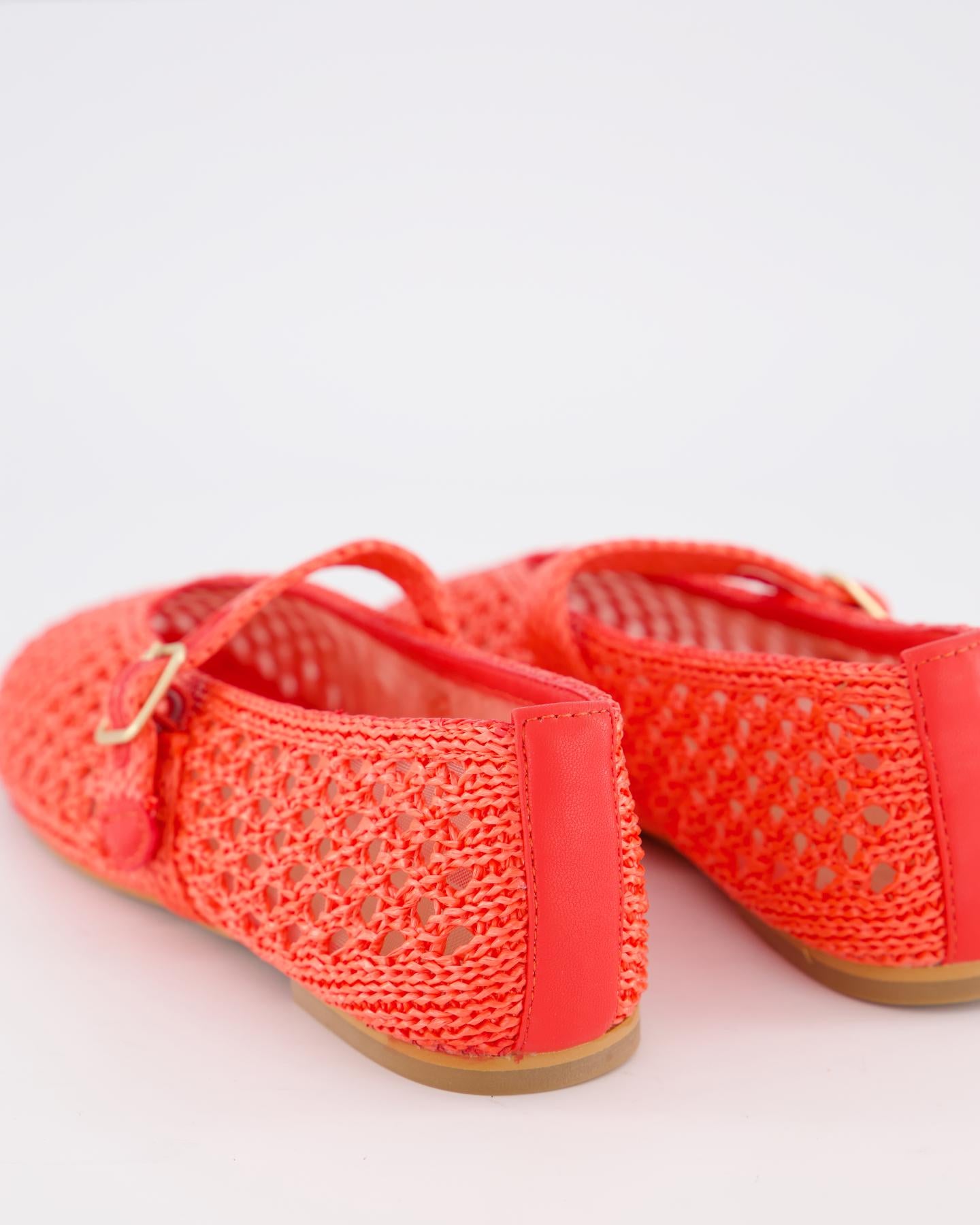 Dames Raffia Ballerina