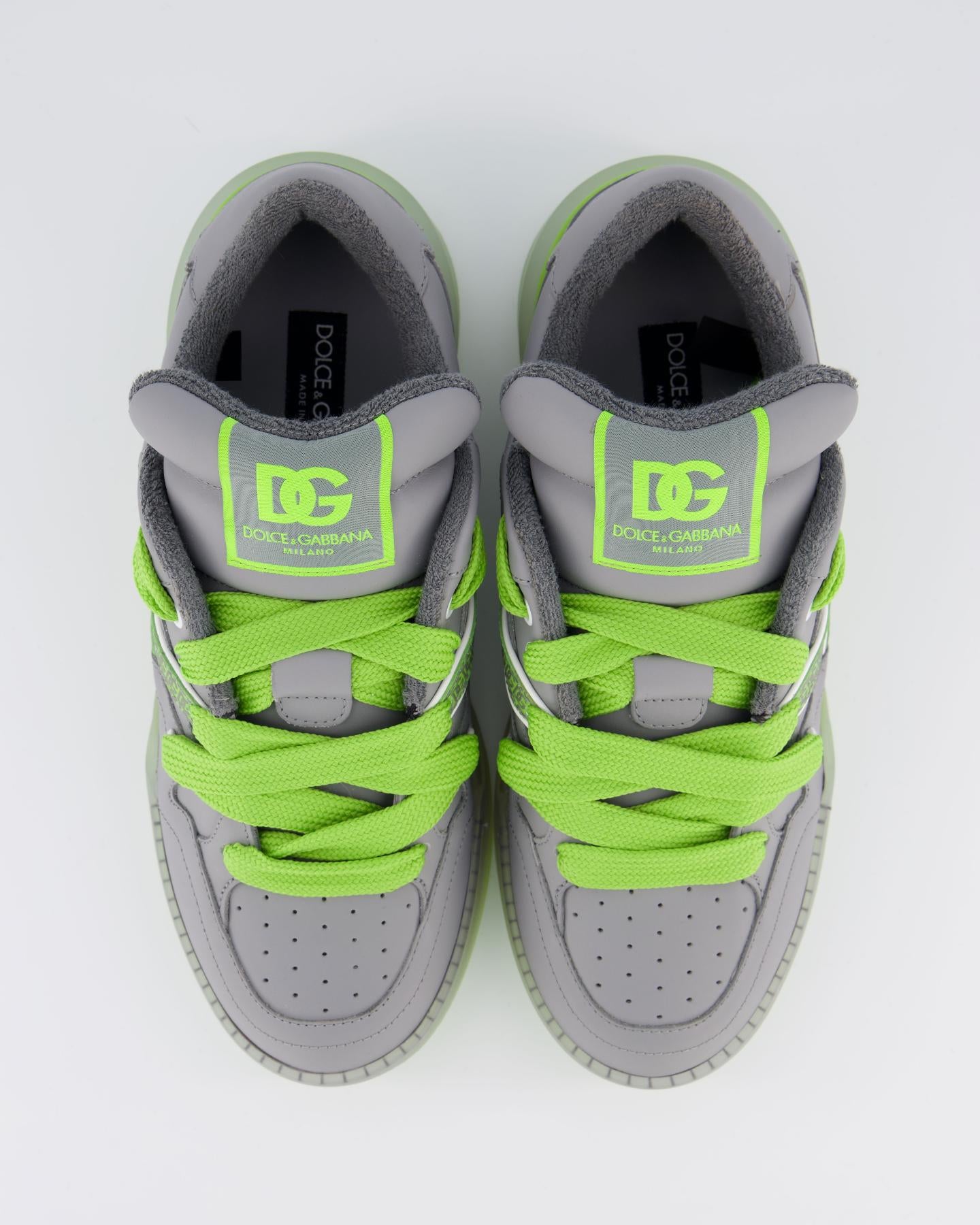 Heren New Roma Sneaker Grijs/Groen