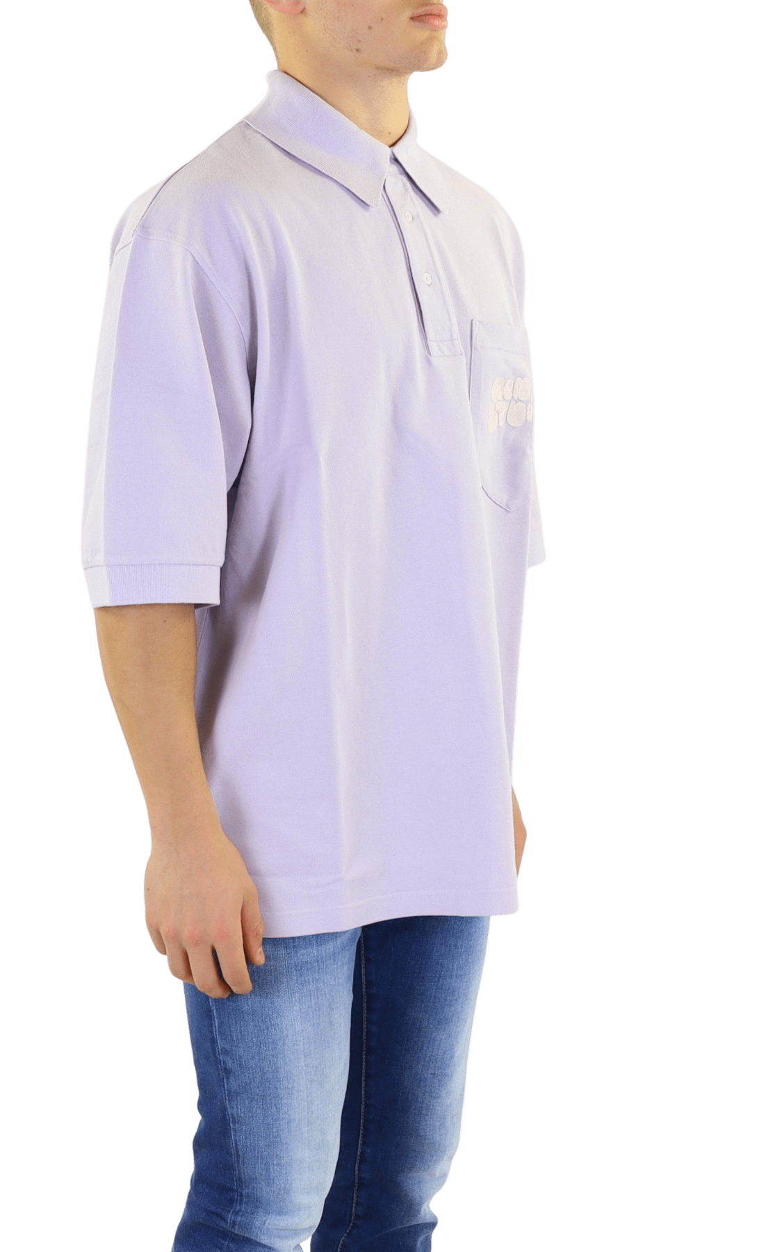 Heren Bubbly Logo on Pocket Paars