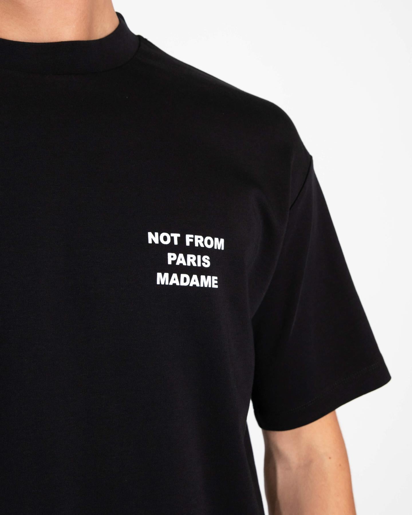 Heren Le Tshirt Slogan Zwart