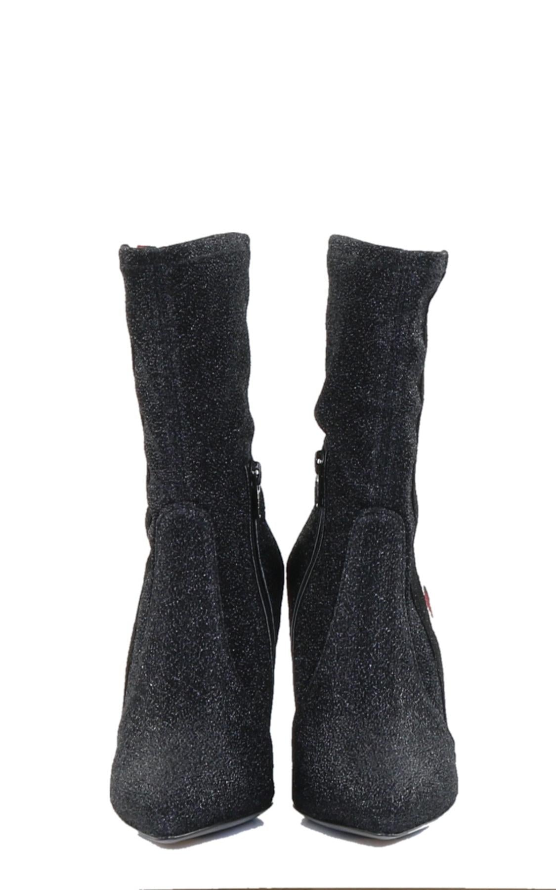 Dames Stretch GlitterStripe