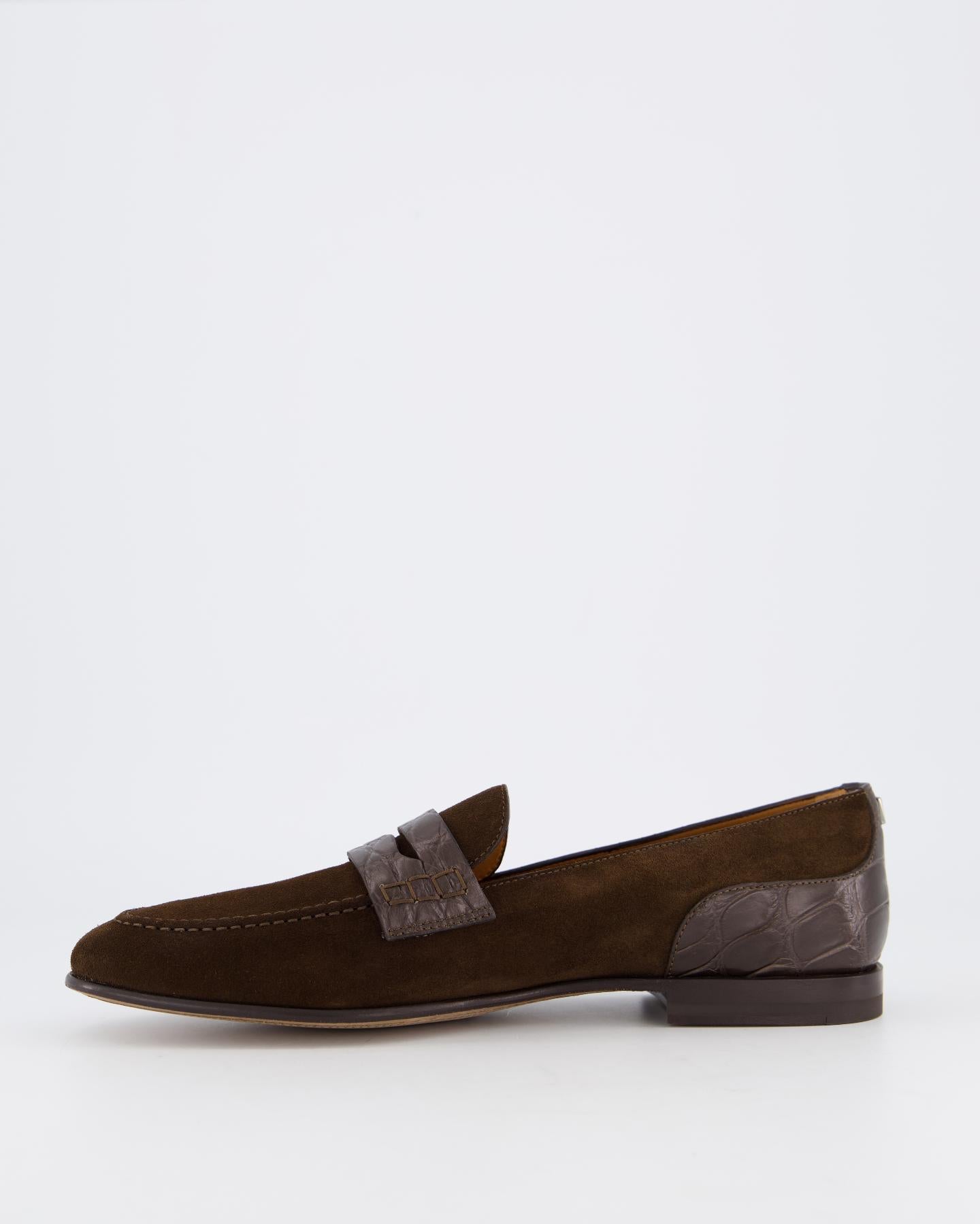 Heren DG Plaque Loafers Bruin