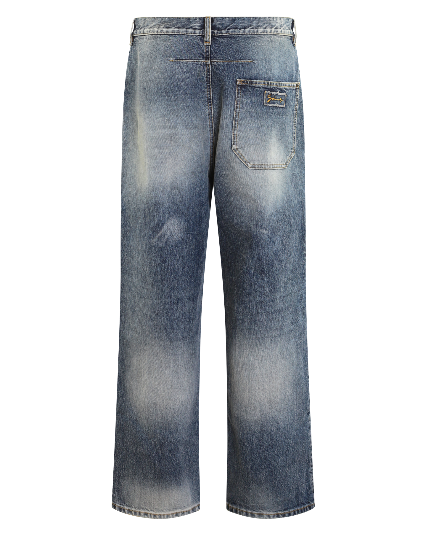 Heren Loose Fit Jeans Blauw