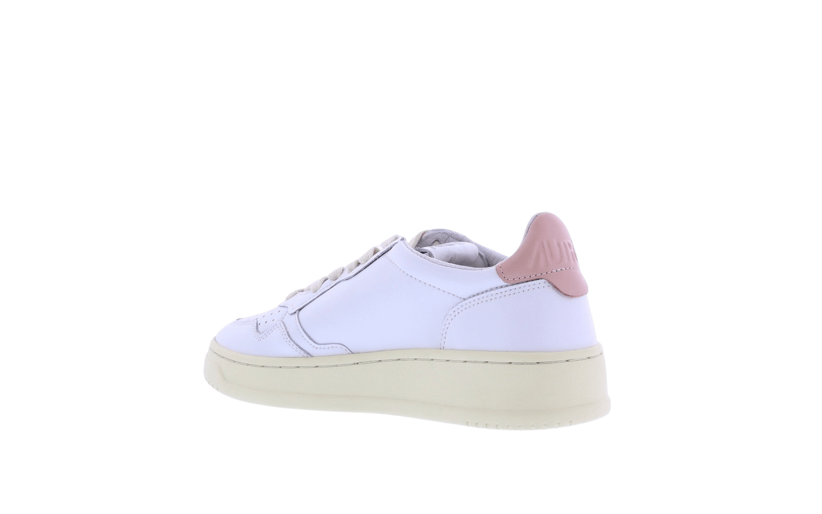 Dames Autry 01 Low wit/roze
