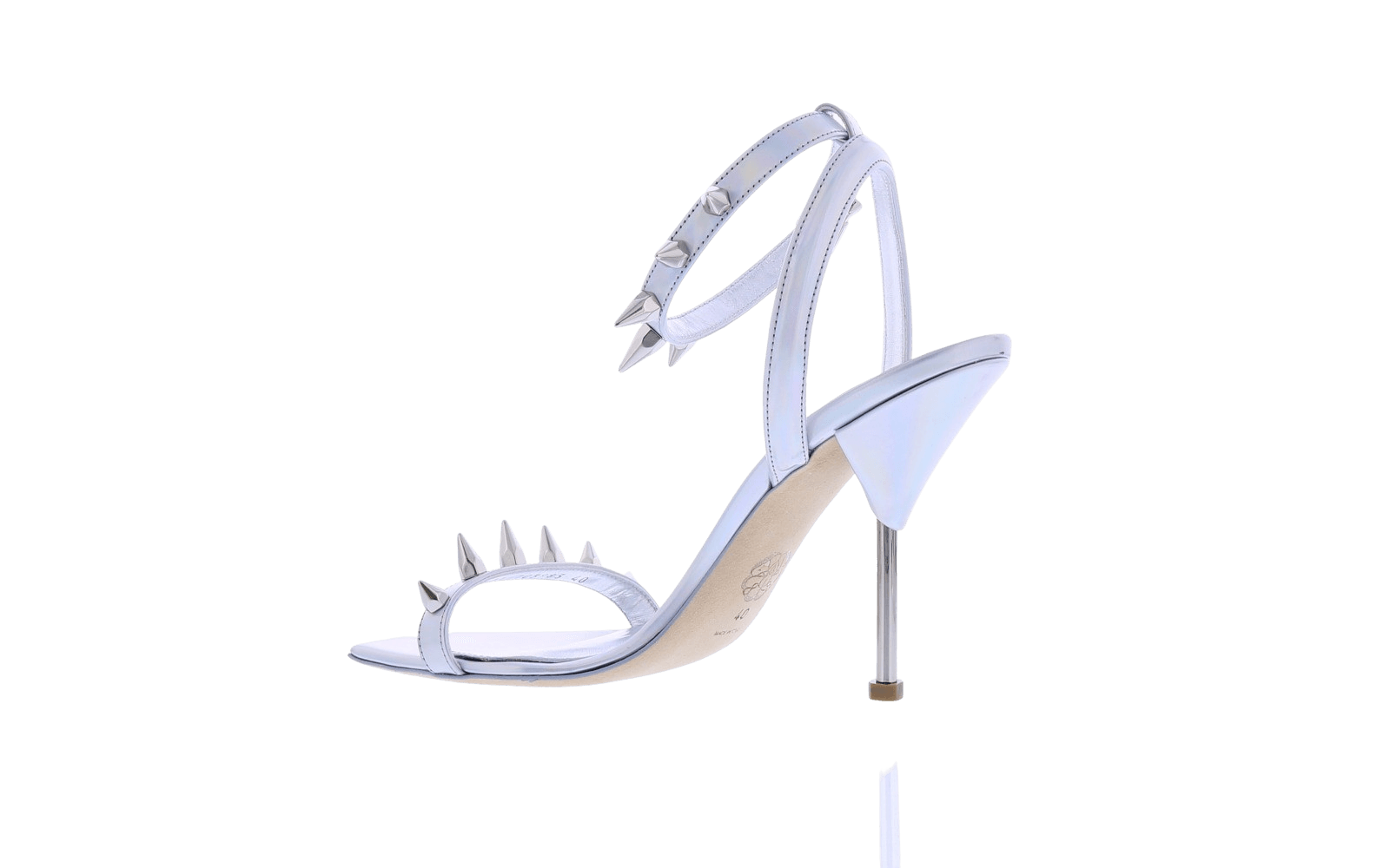 Dames Spike Sandal Silver