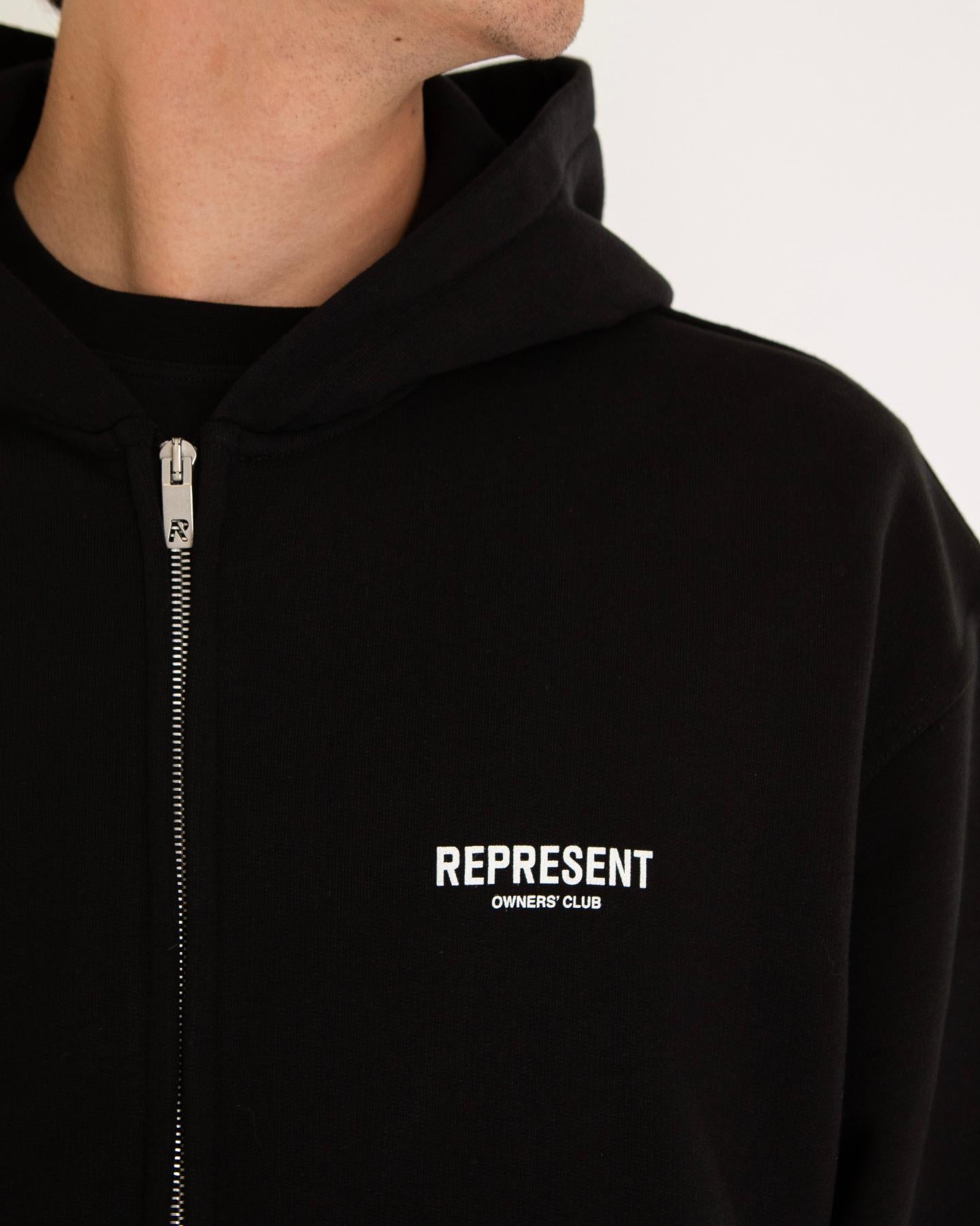 Heren Owners Club Zip Hoodie Zwart