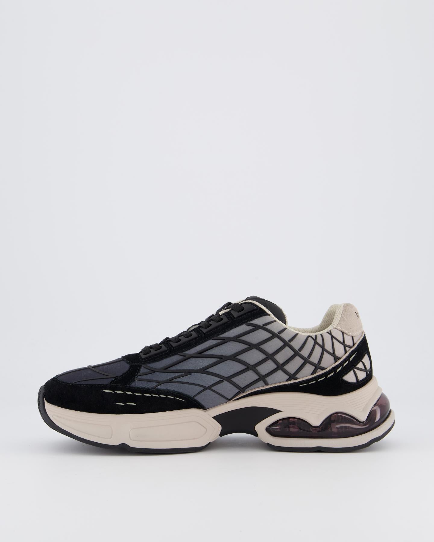 Heren Neptun Dip Sneaker Zwart/Beige