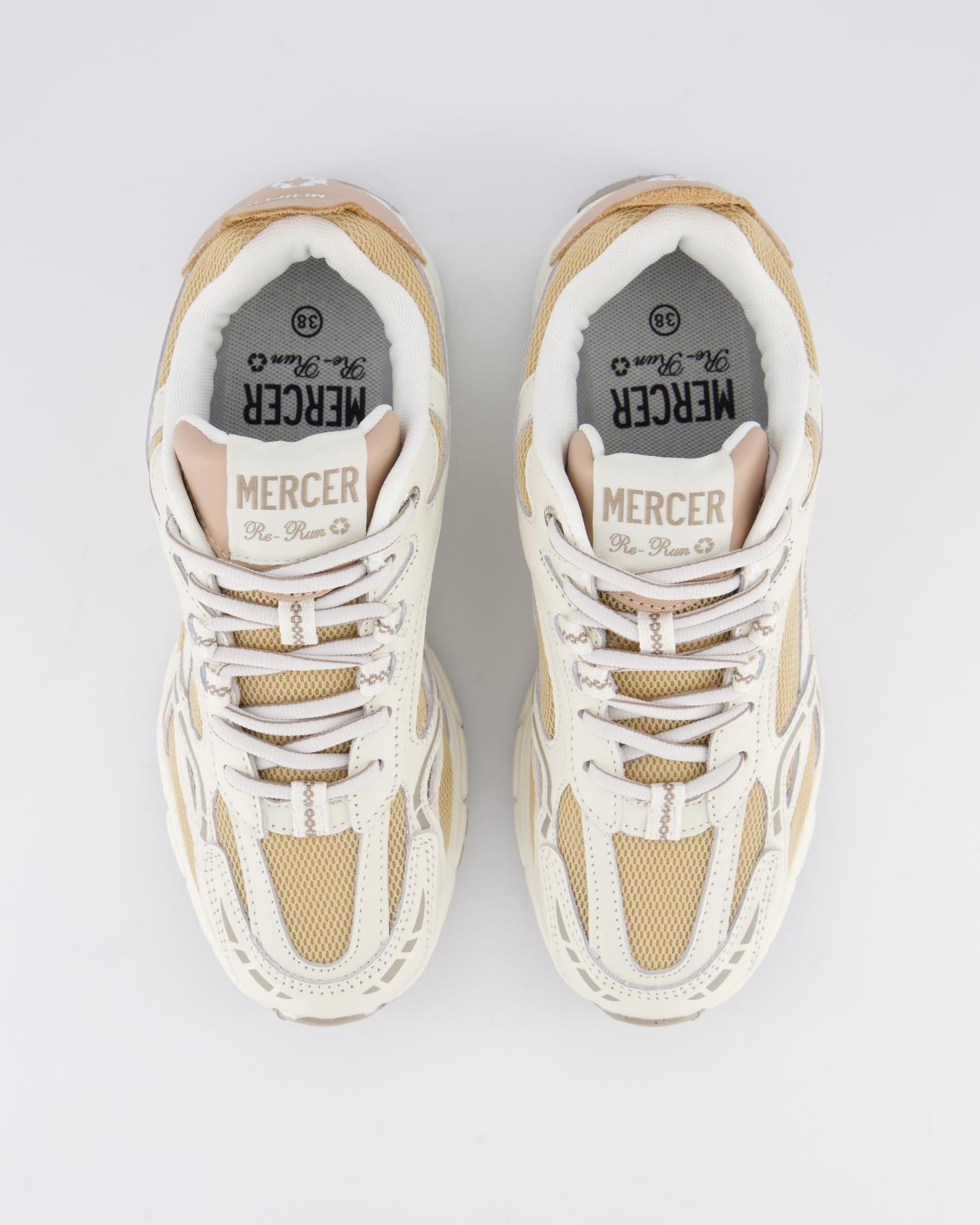Dames The Re-Run Nappa Wit/Beige