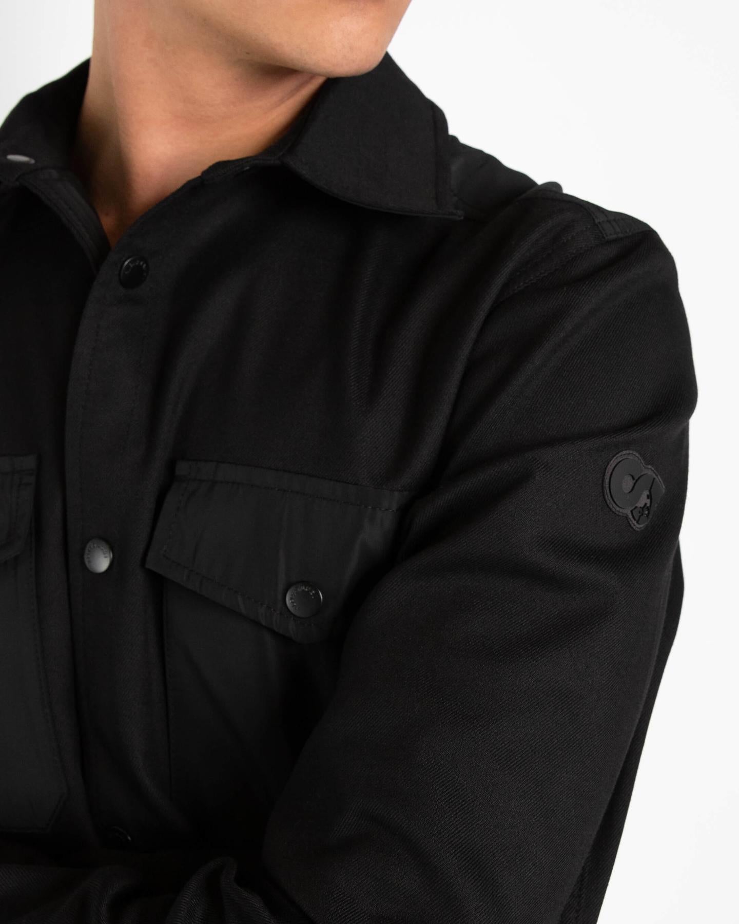 Heren Waver Overshirt Zwart