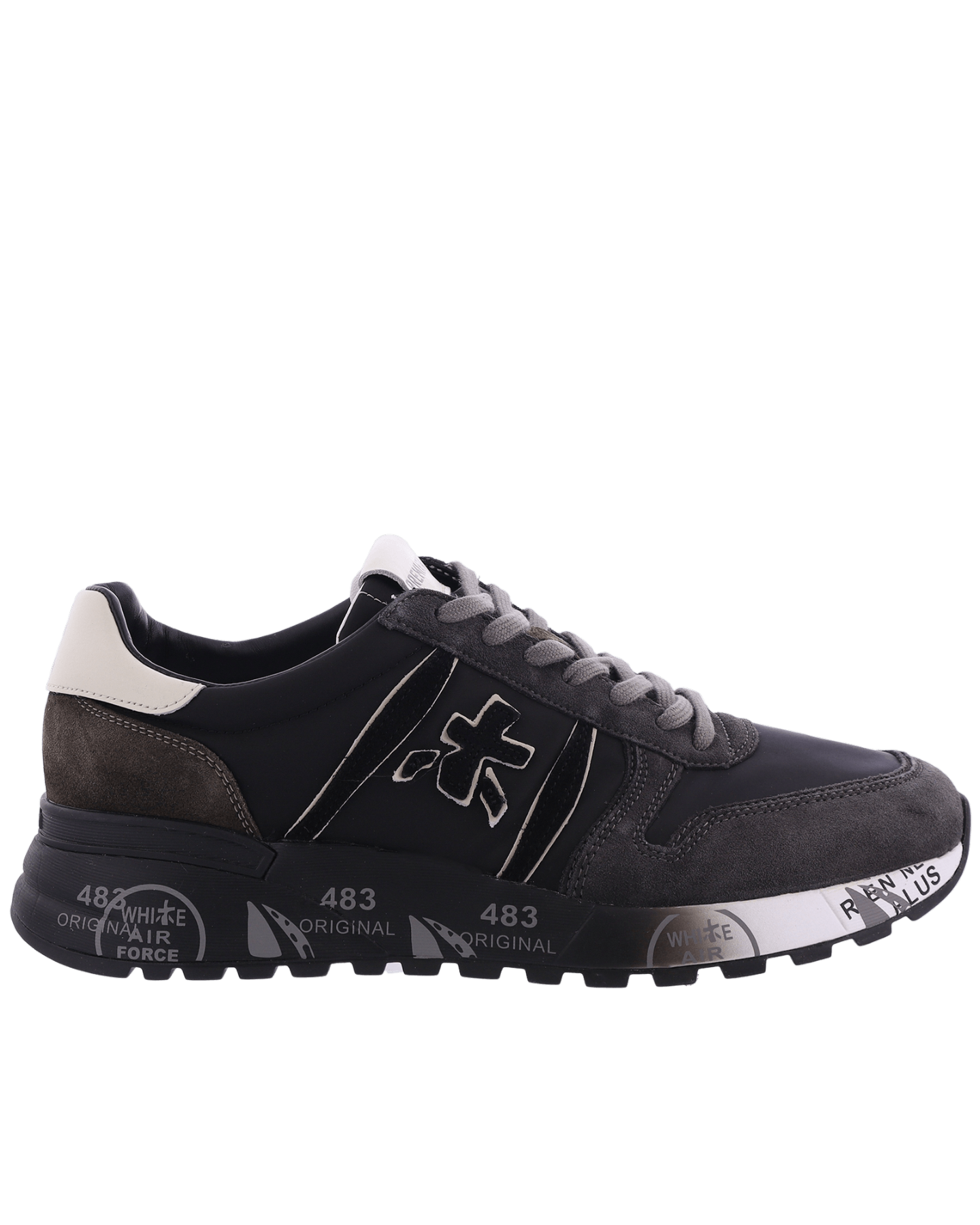 Herren-Sneaker Lander, Grau/Schwarz