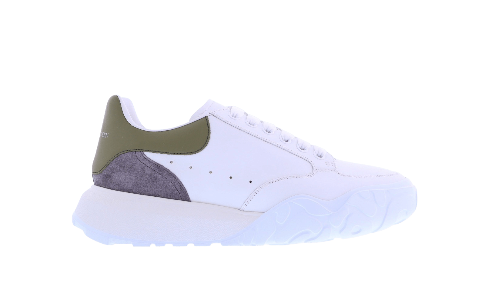 Heren Sneaker wit/groen/grijs