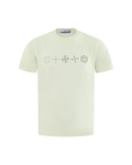 Stone Island Kids Logoprint T-Shirt Gelb — huidige kleur