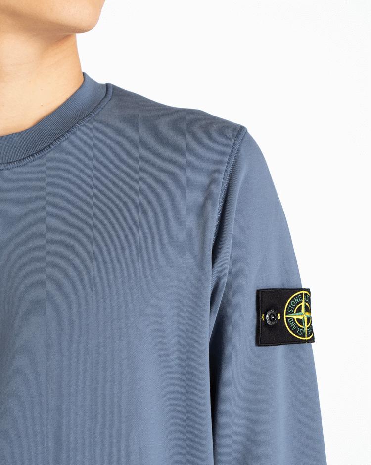 Heren Logo-Patch Sweater Blauw