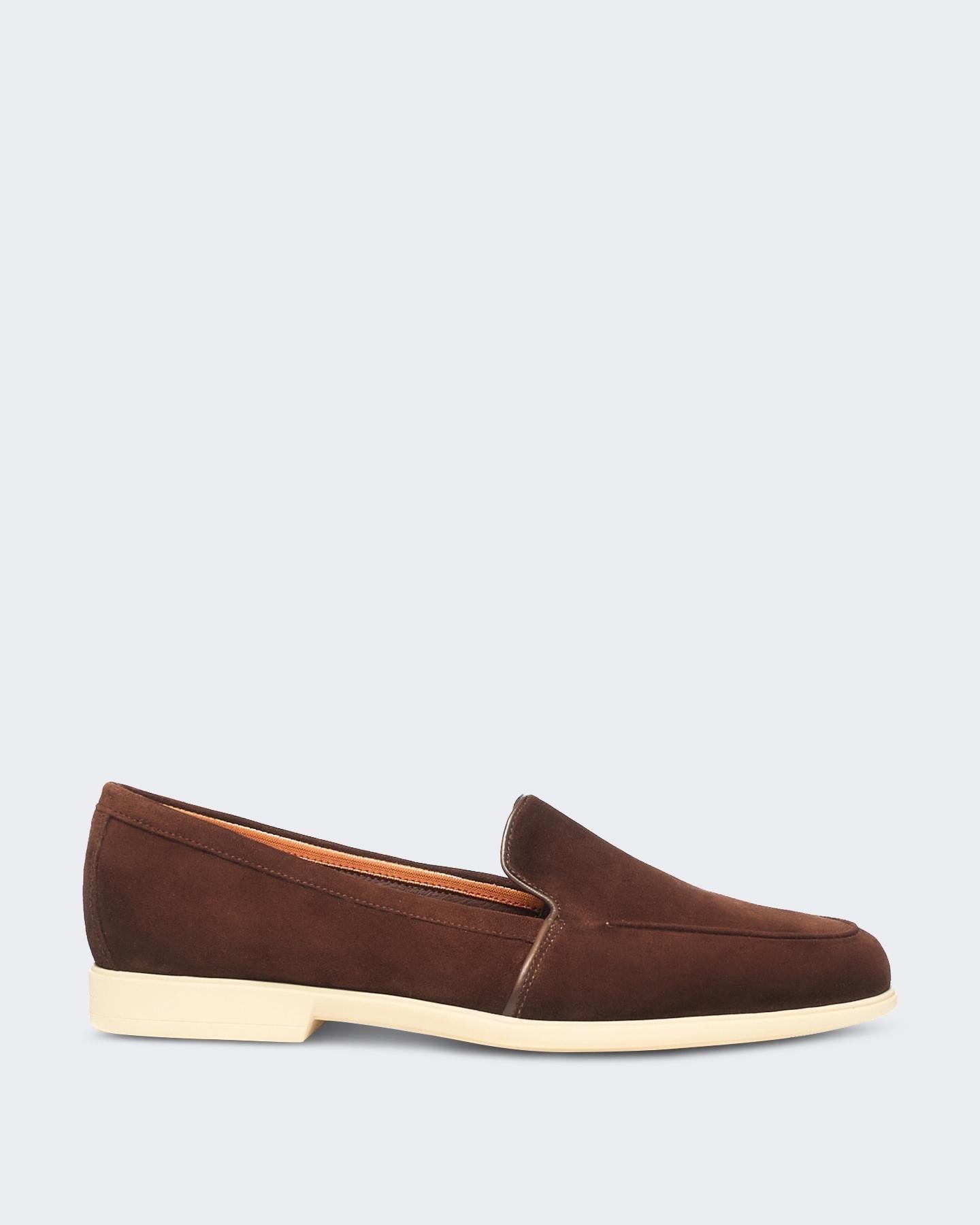 Santoni Dames Malibu Loafer Brown