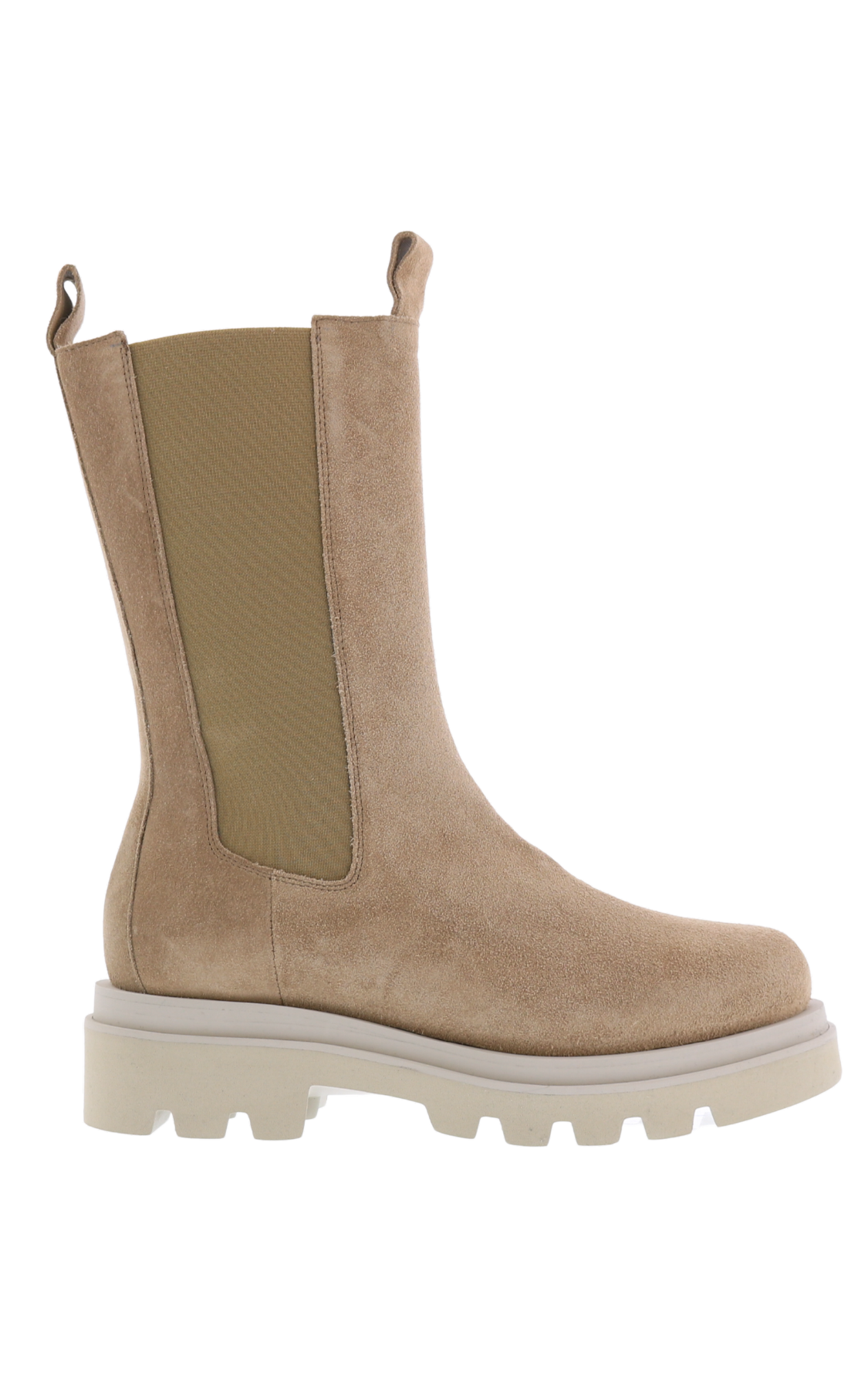 Dames Bloque Beige High Chelsea