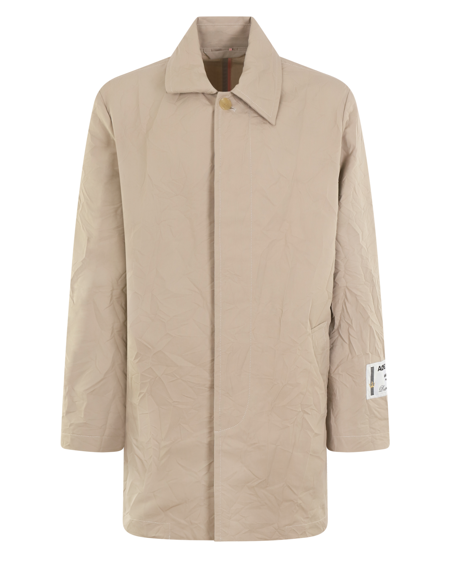 Heren Crinkled Trench Coat